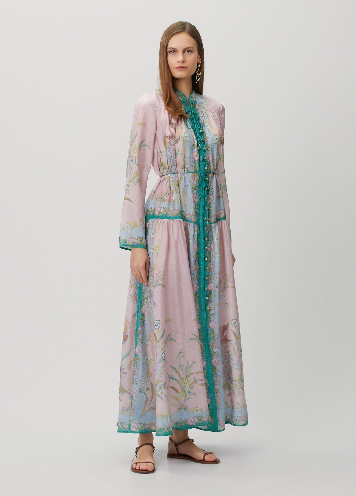 ZIMMERMAN INDRA LONG SLEEVE MAXI DRESS - BEYMEN