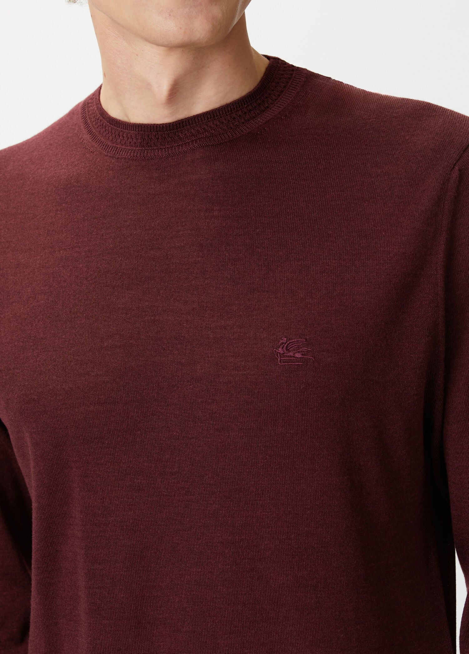 ETRO KNITTED C-NECK - ROSSO SCURO - BEYMEN