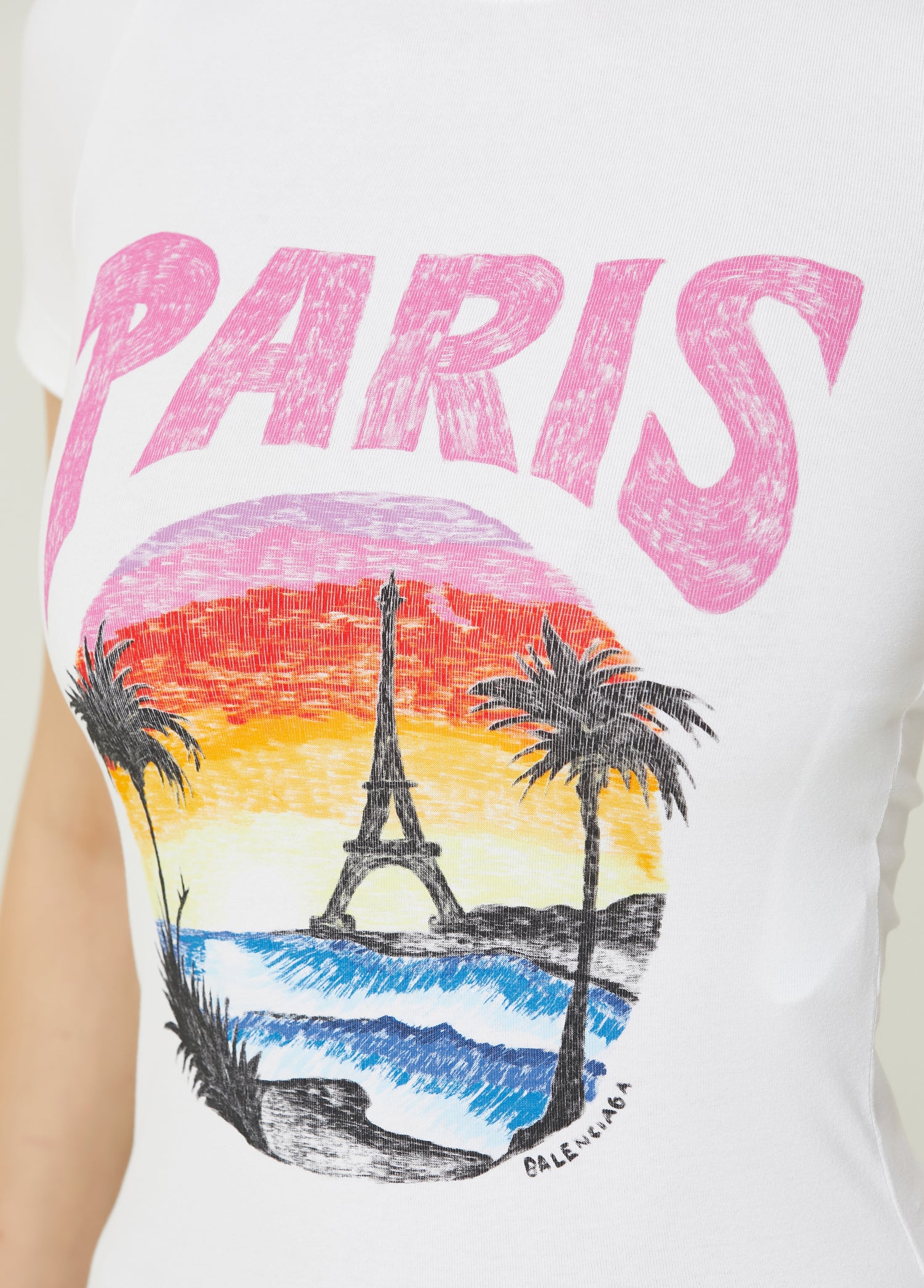 BALENCIAGA FITTED T-SHIRT