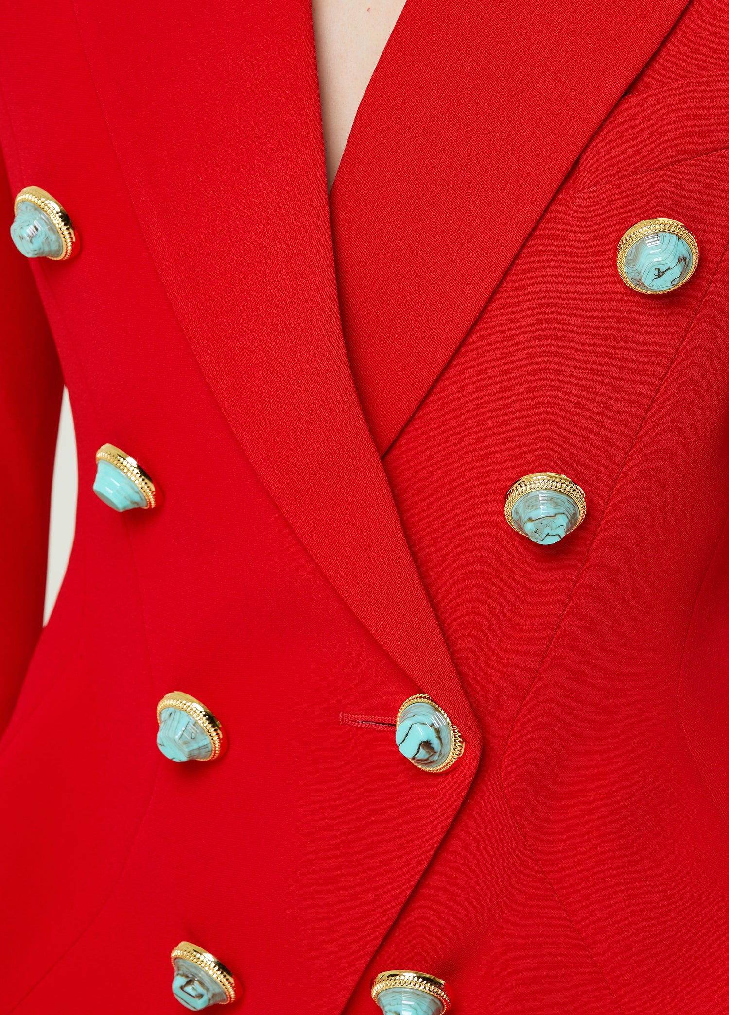 BALMAIN 8 BTN CREPE BLAZER - BEYMEN