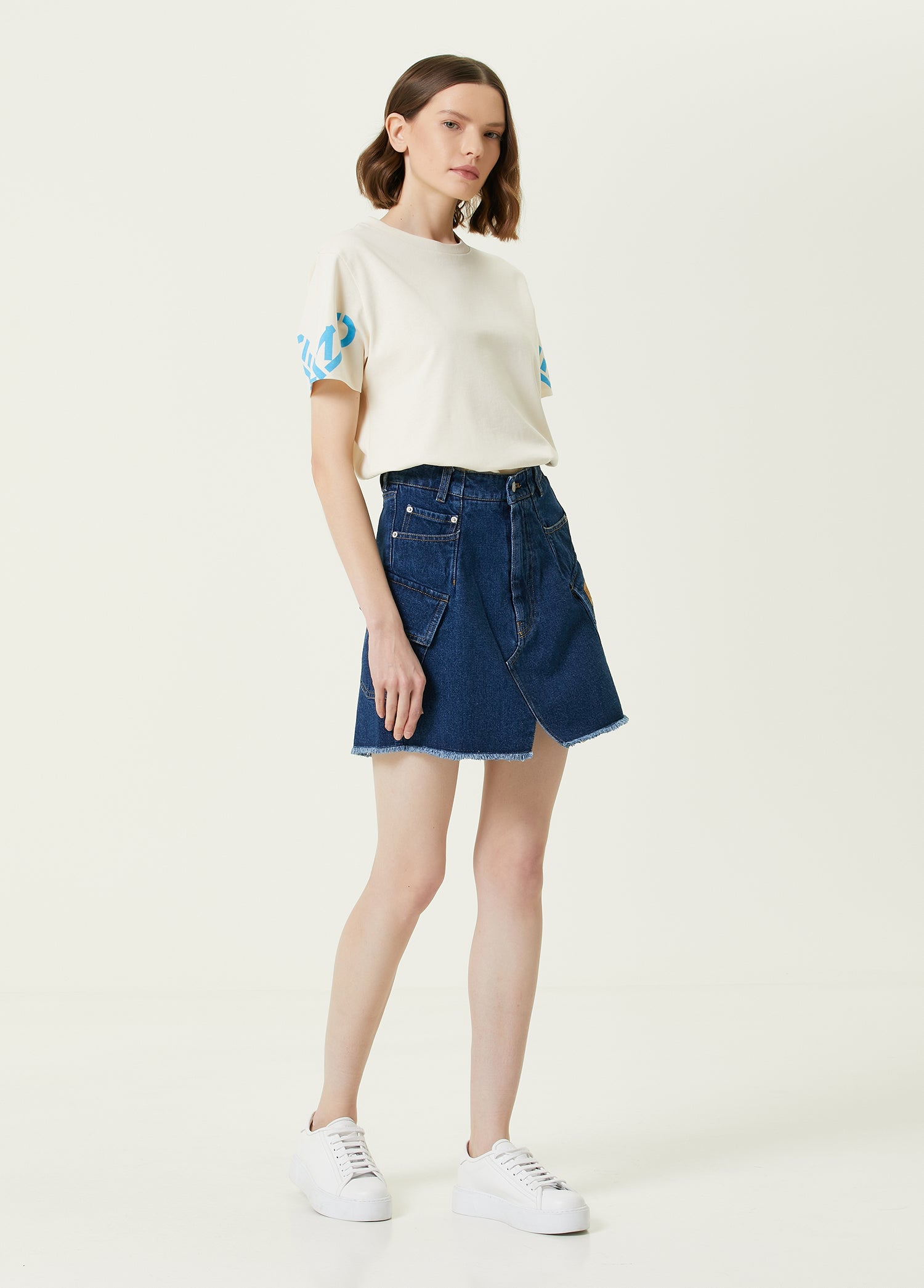 KENZO DENIM SHORT SKIRT - BEYMEN