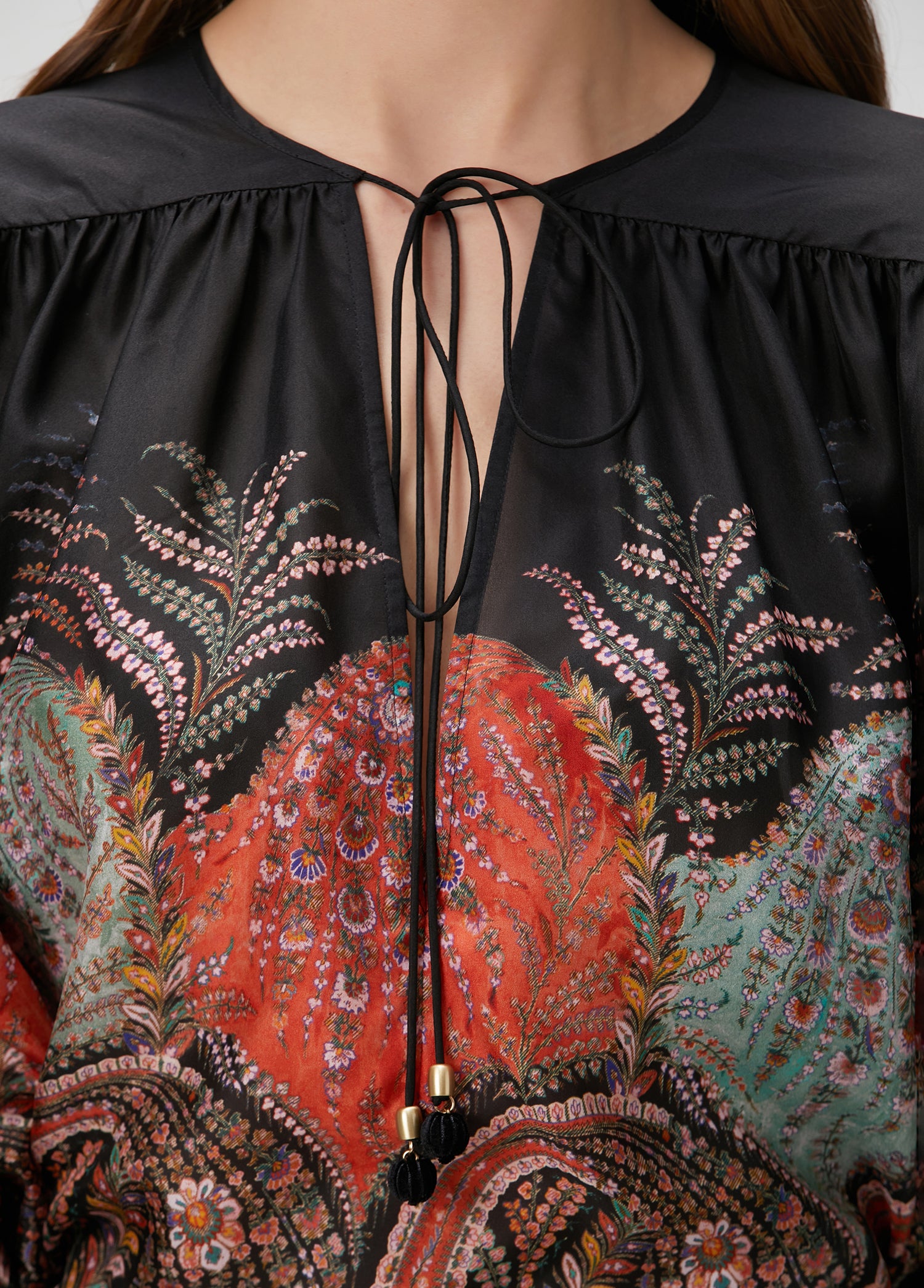 ZIMMERMAN RHIANNON RUFFLE BILLOW BLOUSE - BEYMEN