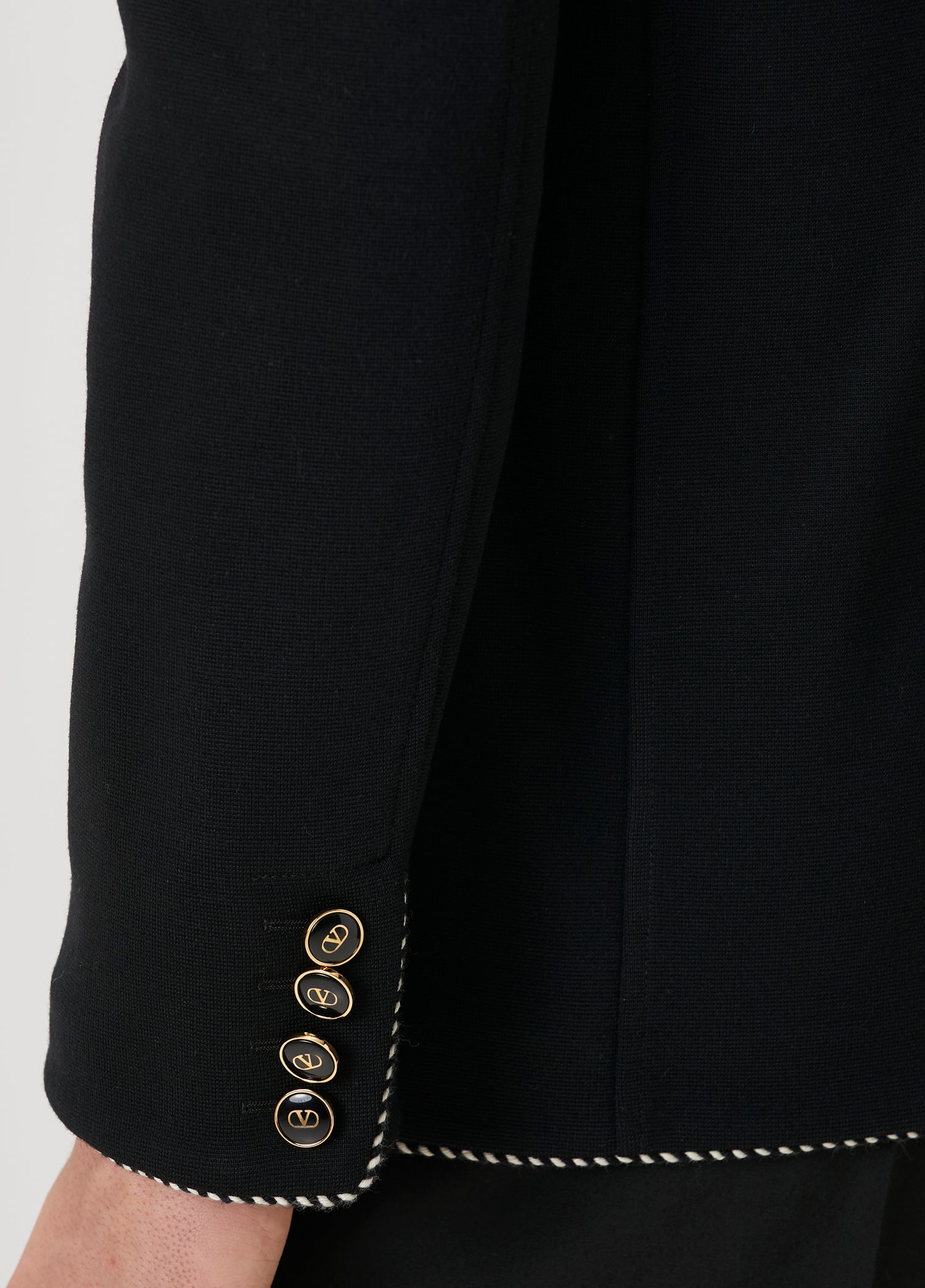 VALENTINO GARAVANI SINGLE-BREASTED WOOL JACKET - BEYMEN
