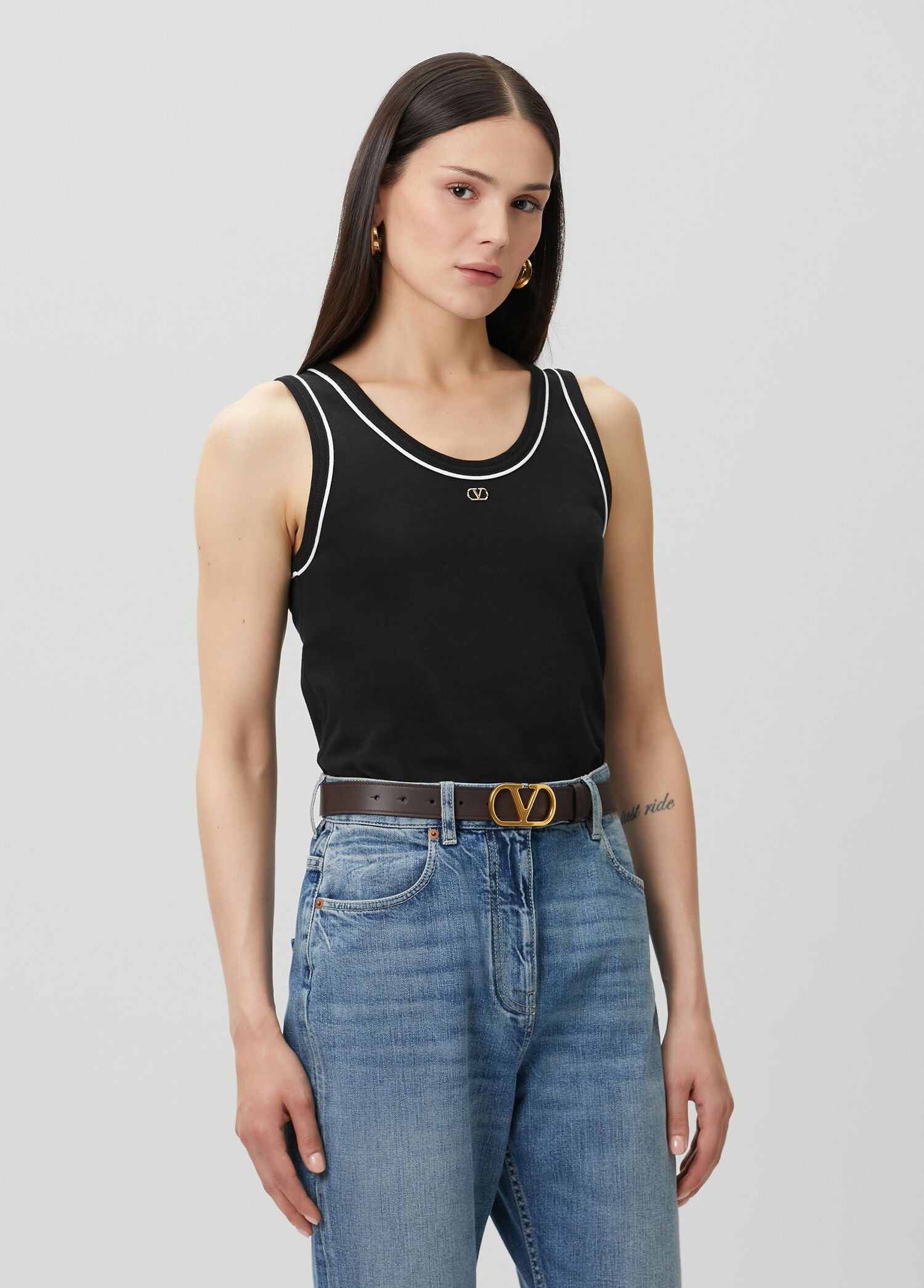 VALENTINO GARAVANI JERSEY TOP - BEYMEN