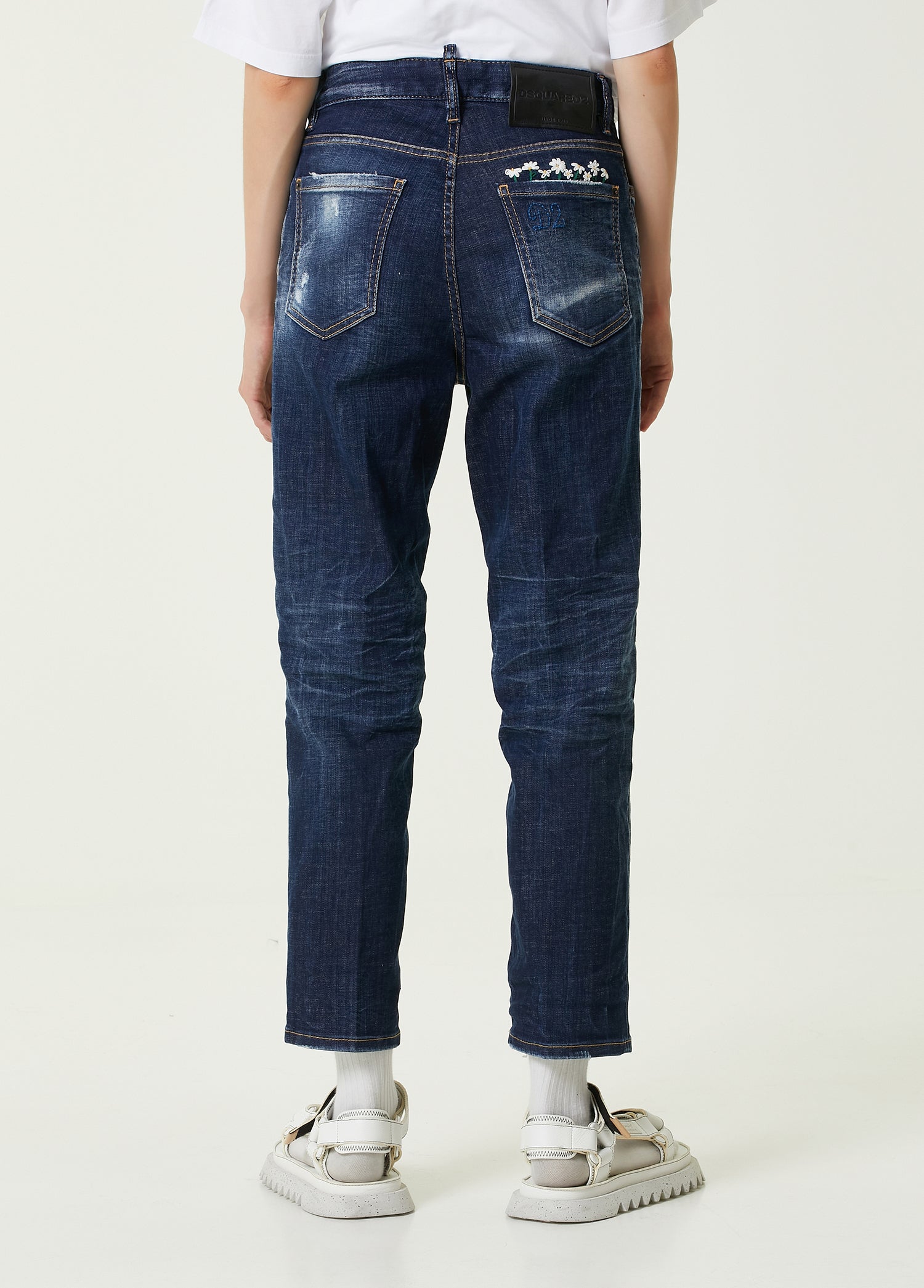 DSQUARED2 CROPPED DENIM PANTS - BEYMEN