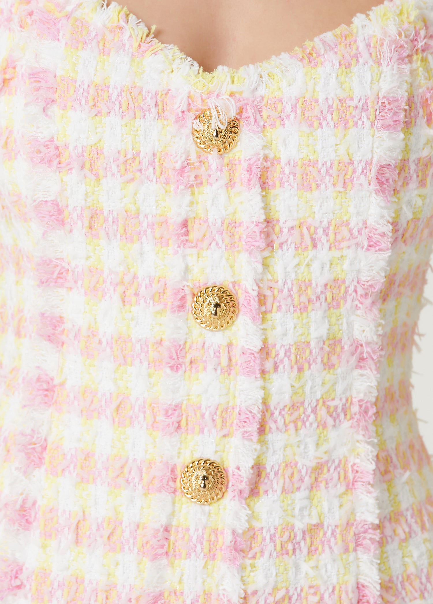 BALMAIN MIAMI TWEED SHORT DRESS - BEYMEN