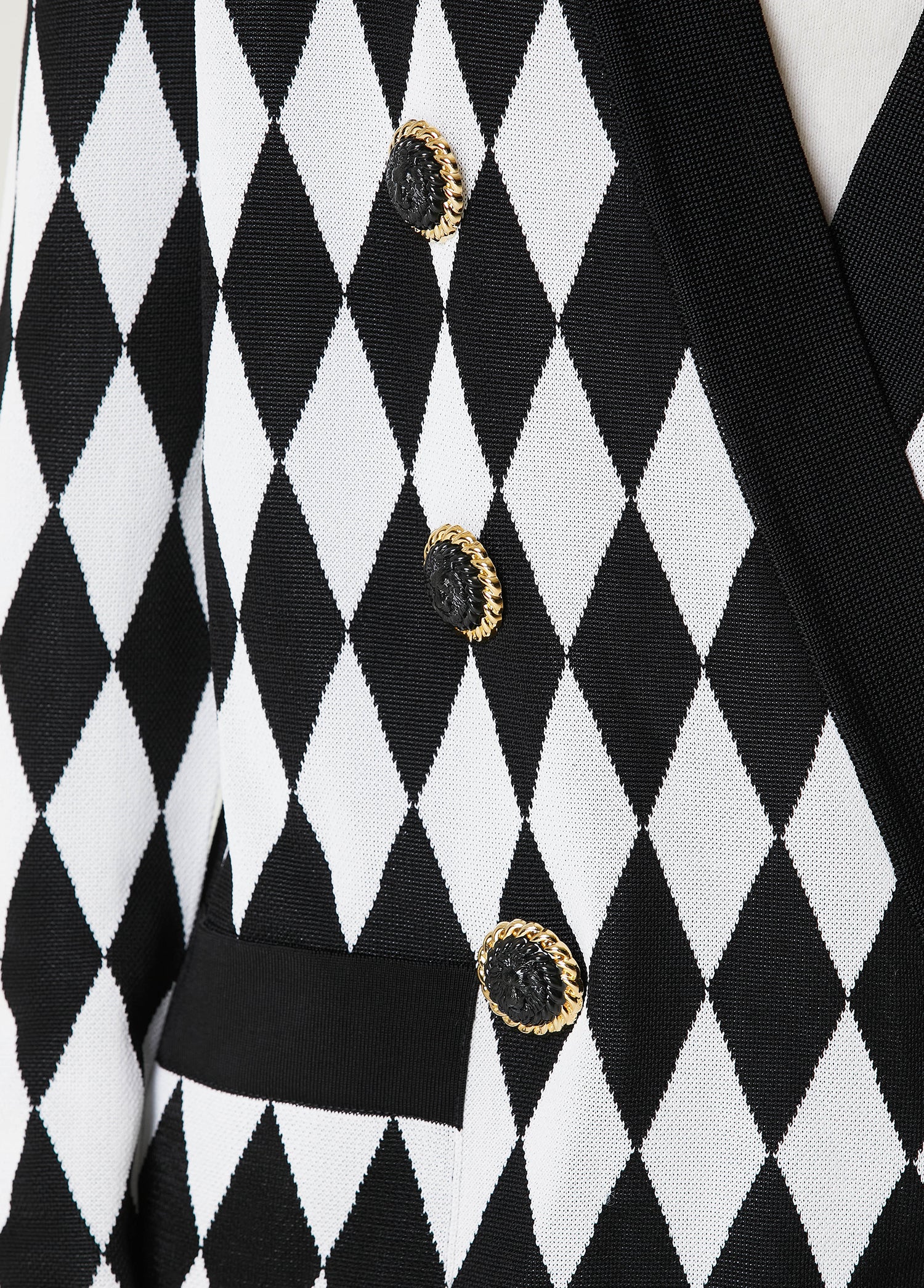 BALMAIN DIAMOND JACQUARD JACKET - BEYMEN