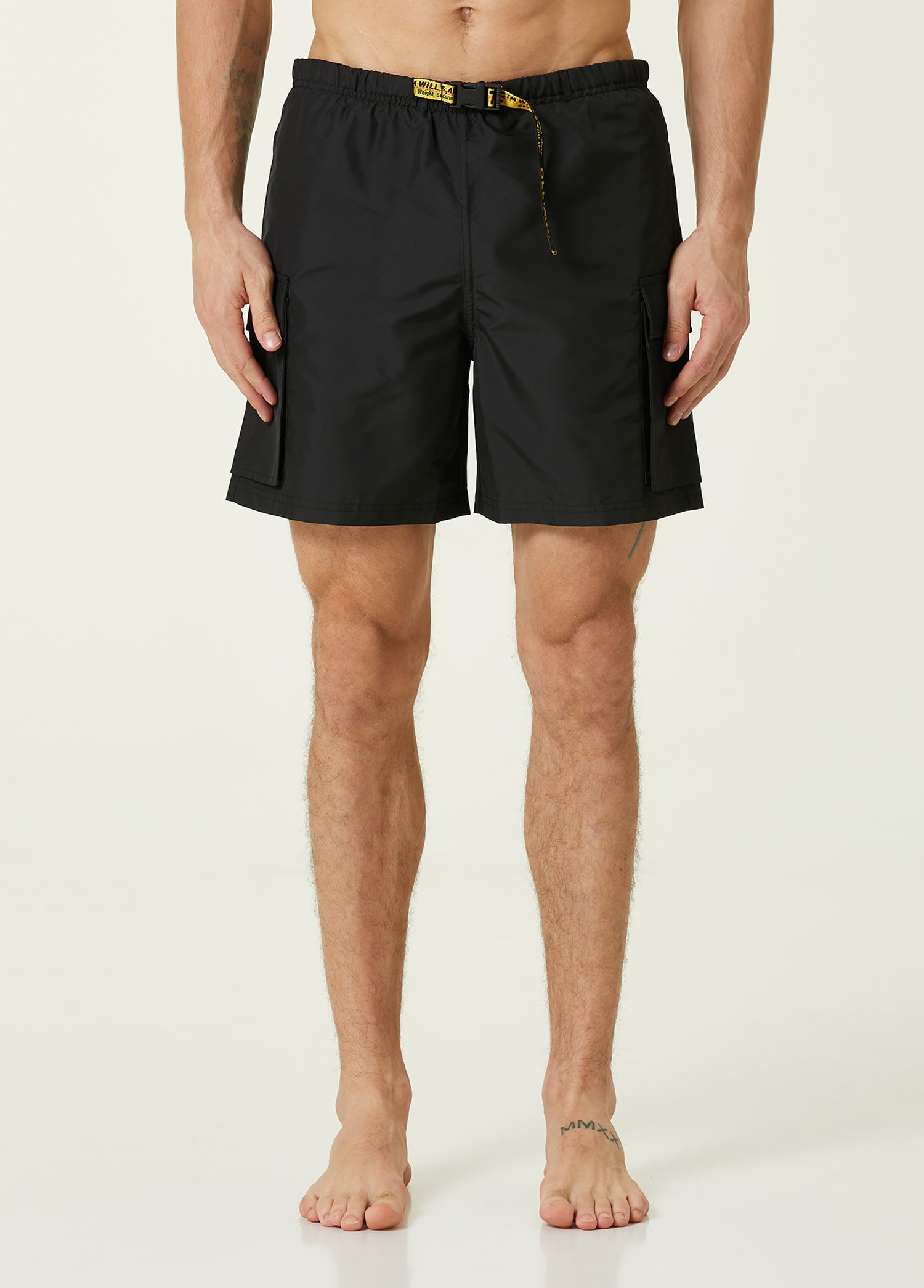 OFF-WHITE CLASSIC IND CARGO SWIMSHORTS - BEYMEN