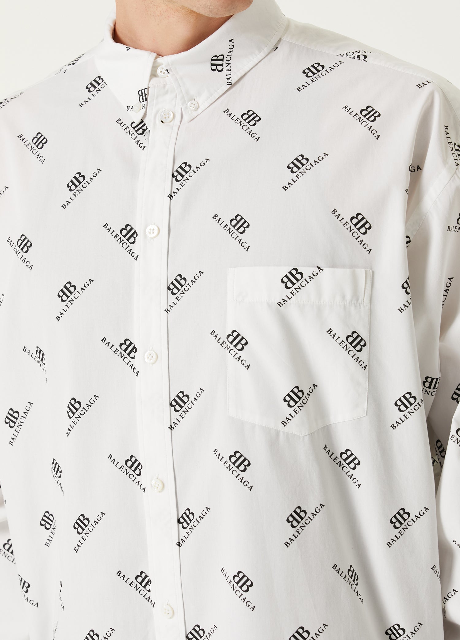 BALENCIAGA L/S LARGE FIT SHIRT - BEYMEN