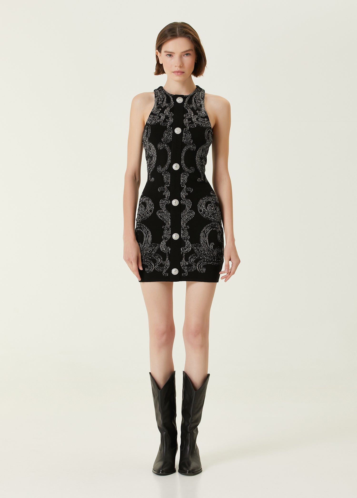 BALMAIN JERSEY SHORT DRESS - BEYMEN