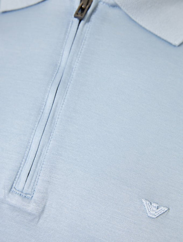EMPORIO ARMANI POLO SHIRT WITH ZIP - BEYMEN
