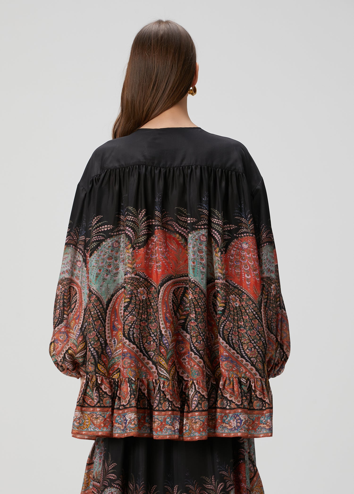 ZIMMERMAN RHIANNON RUFFLE BILLOW BLOUSE - BEYMEN