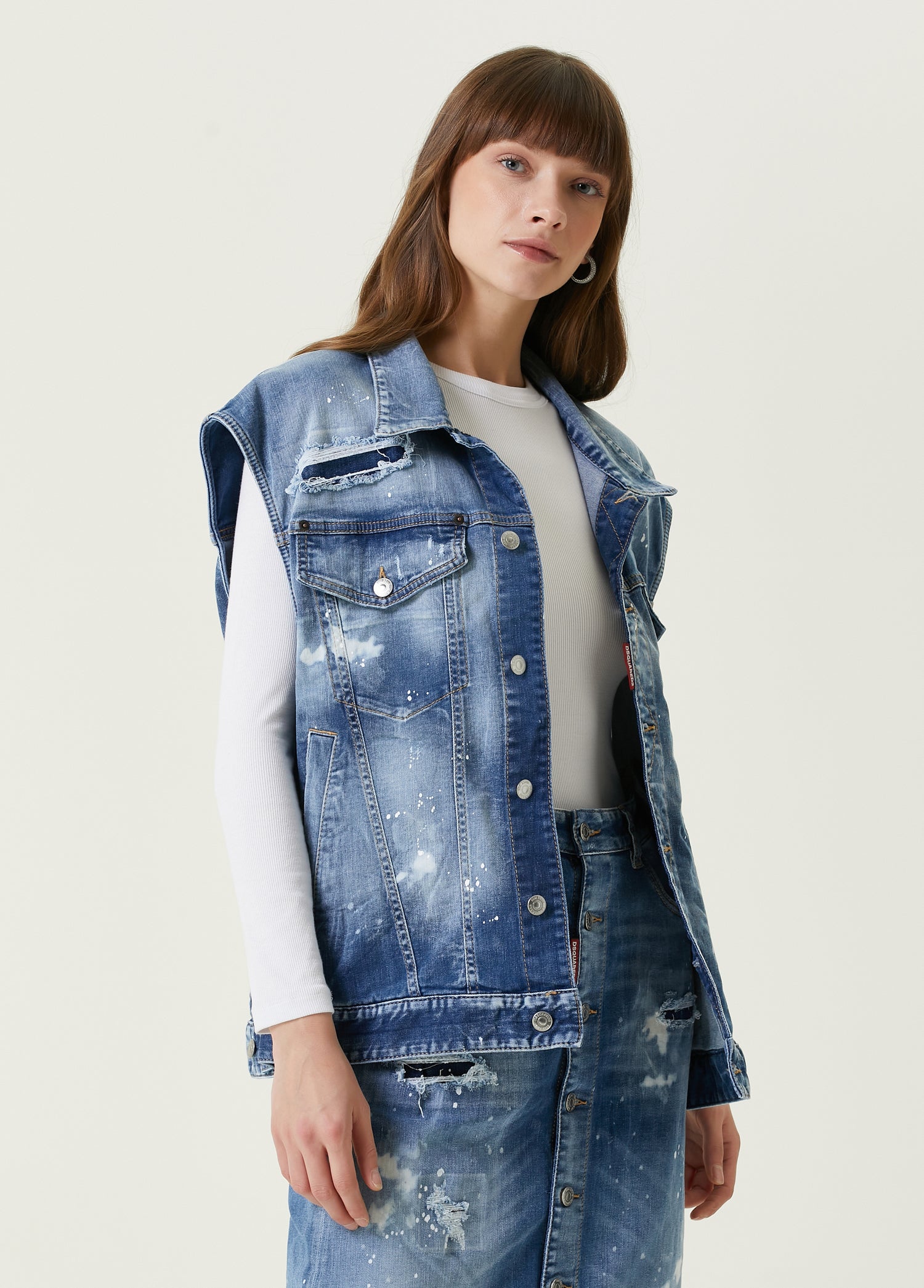 DSQUARED2 OVER JEAN VEST - BEYMEN