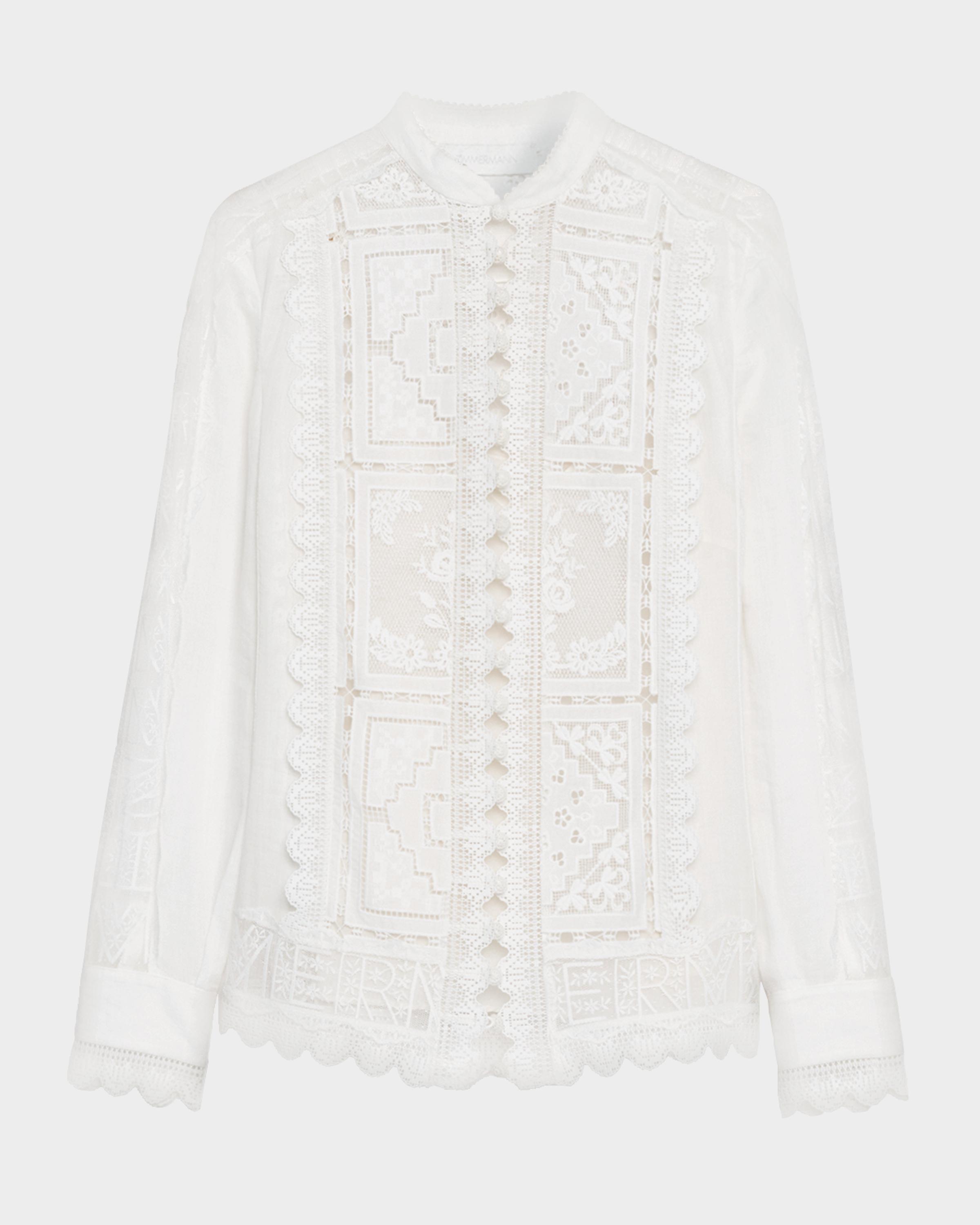 ZIMMERMAN ASTER EMBROIDERED BLOUSE - BEYMEN