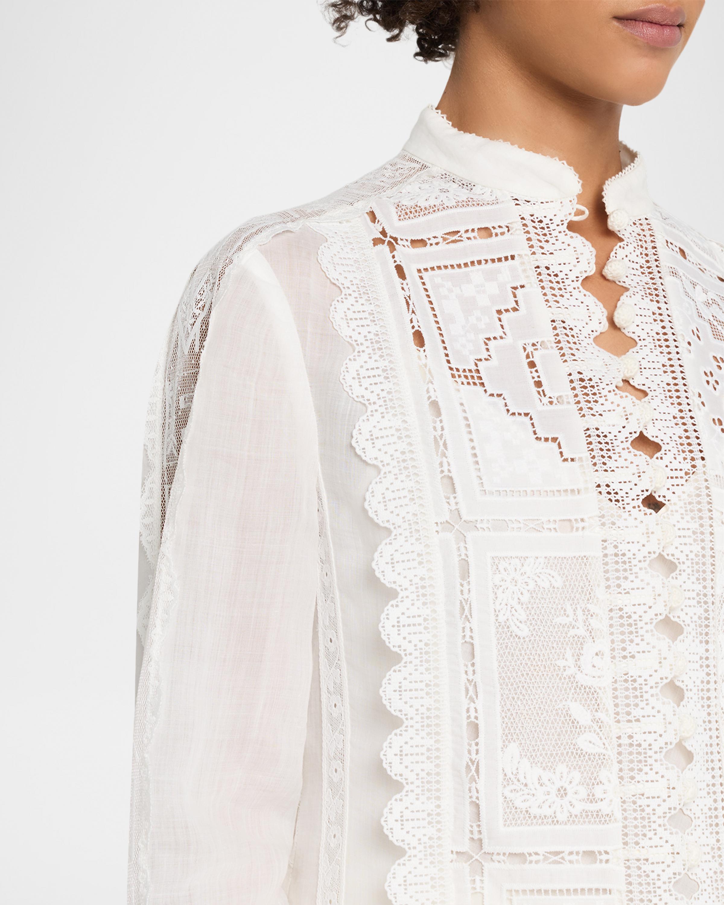 ZIMMERMAN ASTER EMBROIDERED BLOUSE - BEYMEN