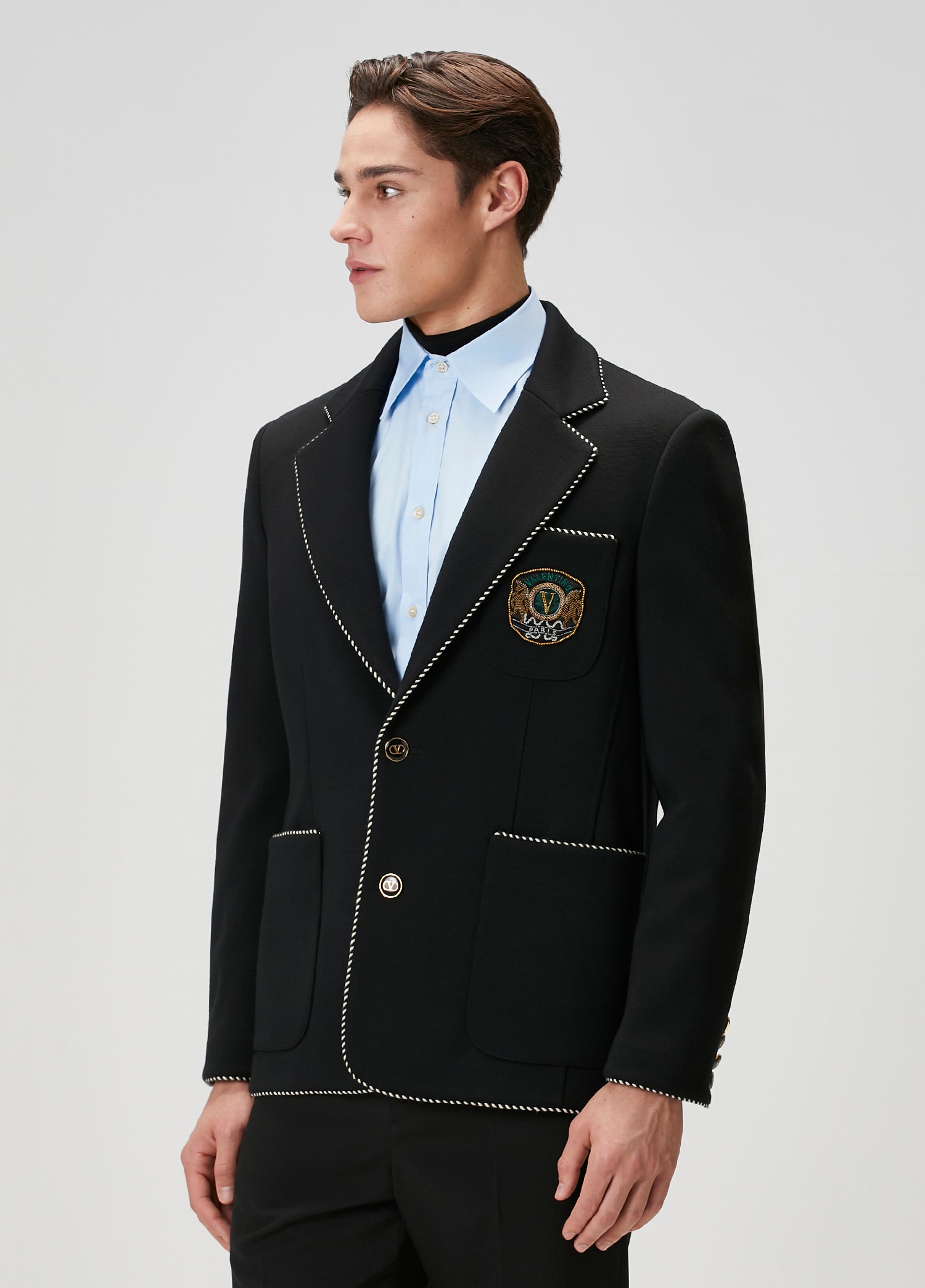 VALENTINO GARAVANI SINGLE-BREASTED WOOL JACKET - BEYMEN