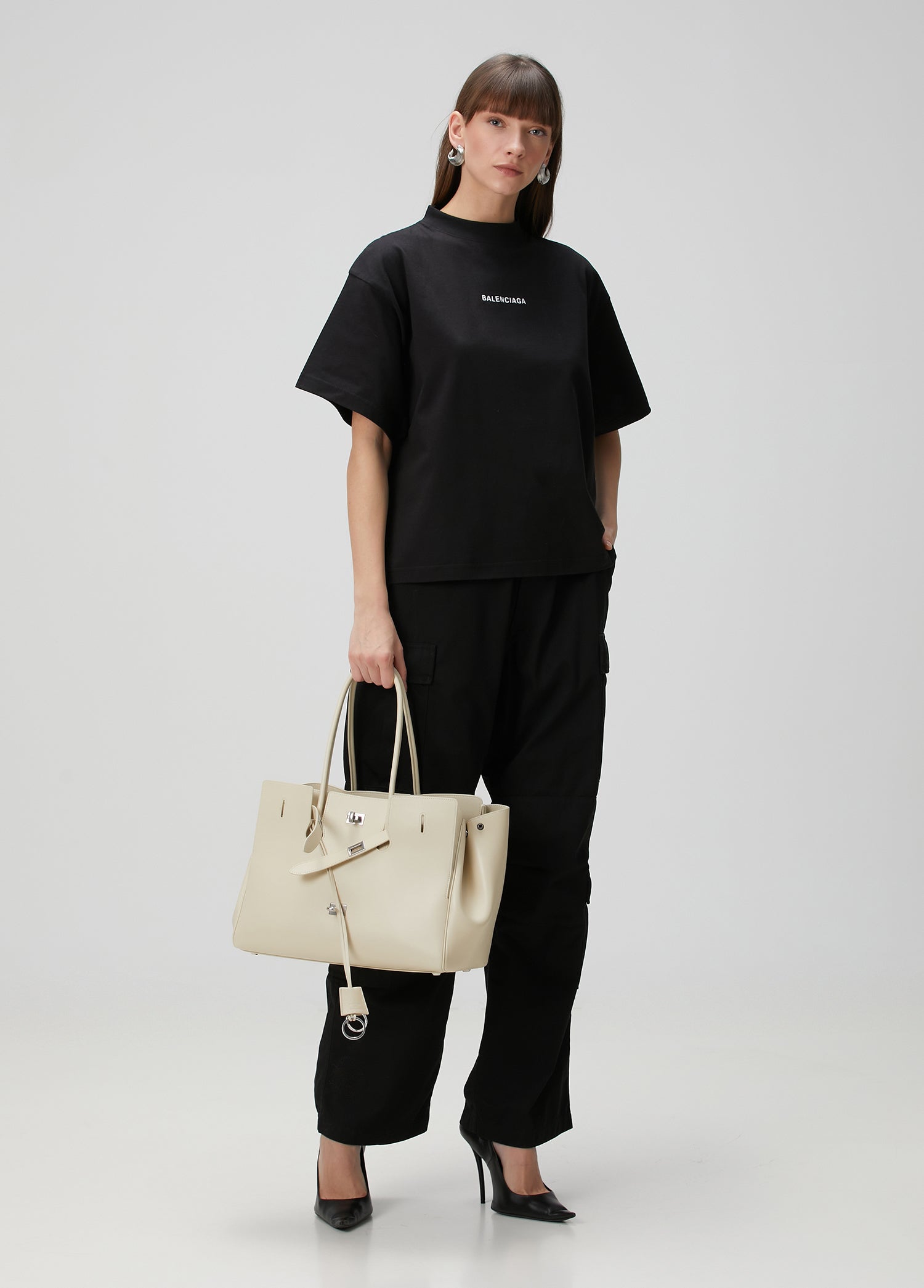 BALENCIAGA S/S CROPPED T-SHIRT