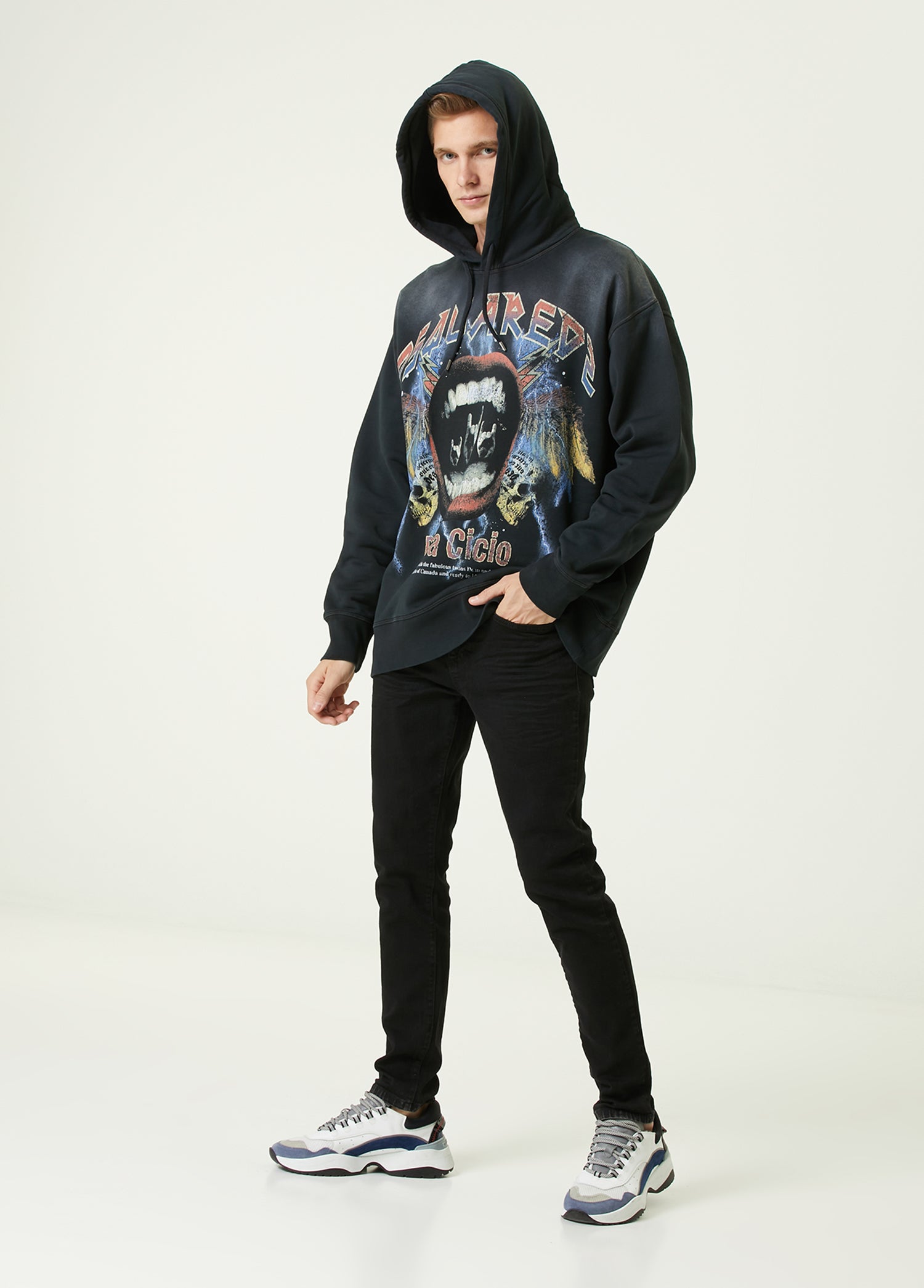 DSQUARED2 D2 ROCK HOODIE - BEYMEN