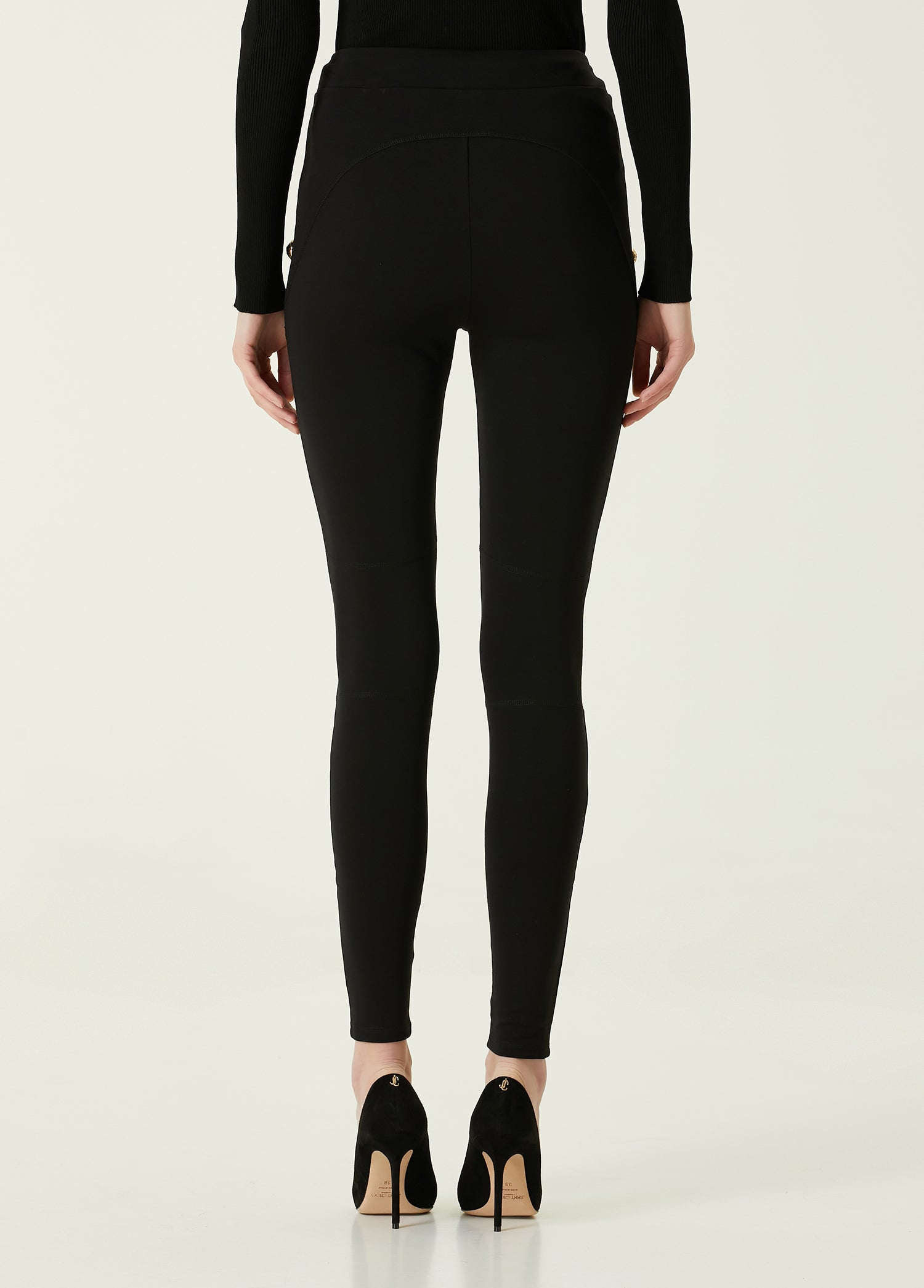 BALMAIN BTN JERSEY LEGGINGS - BEYMEN