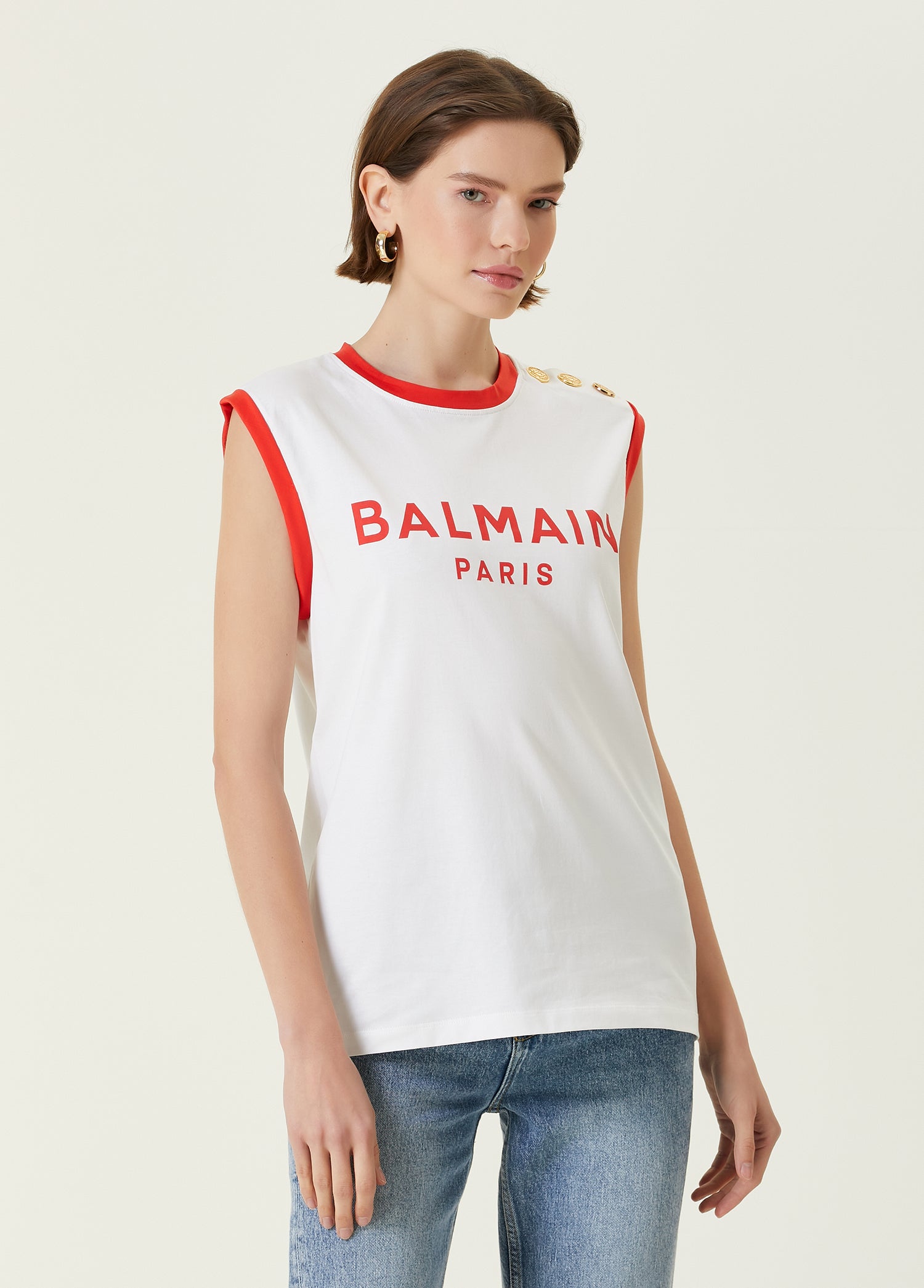 BALMAIN BICOLOR TANK TOP - BEYMEN