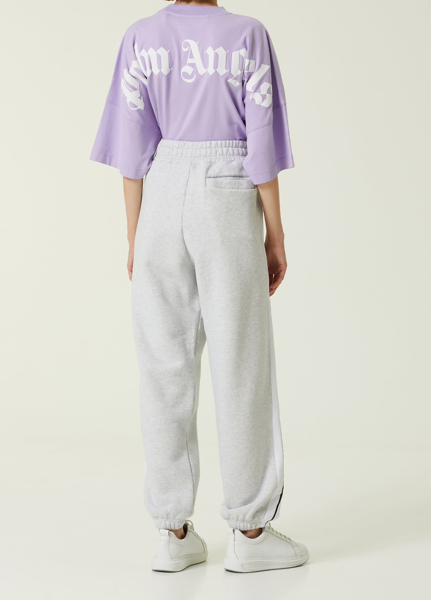 PALM ANGELS TRACK SWEATPANTS MELANGE - BEYMEN