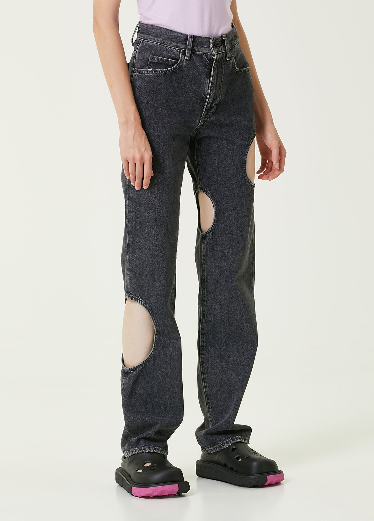 OFF-WHITE DENIM PANTS - BEYMEN