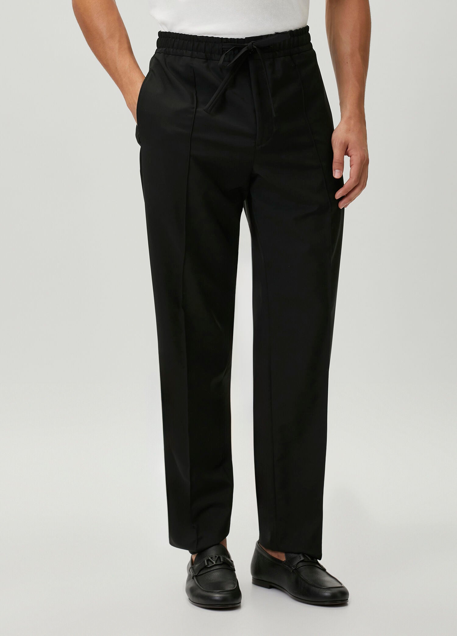 VALENTINO GARAVANI PANTALONE RICAMO V LOGO - BEYMEN