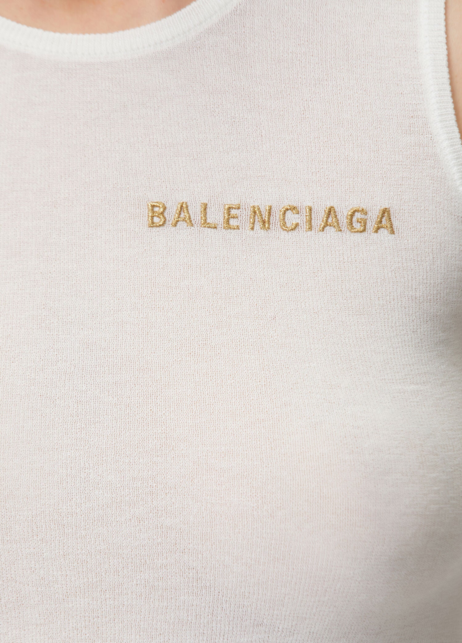 BALENCIAGA CROPPED TANK TOP - BEYMEN