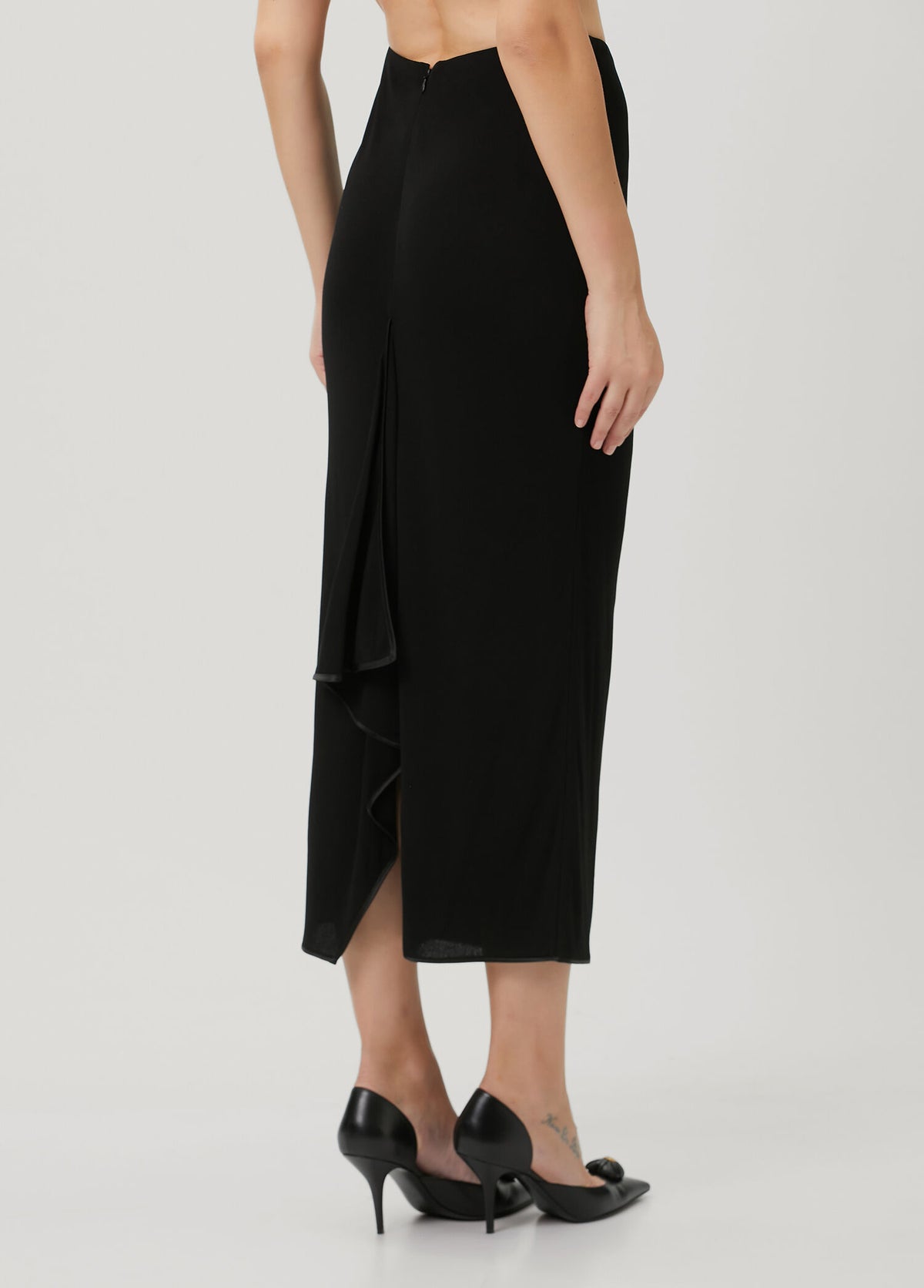 VALENTINO GARAVANI JERSEY CREPE SKIRT - BEYMEN
