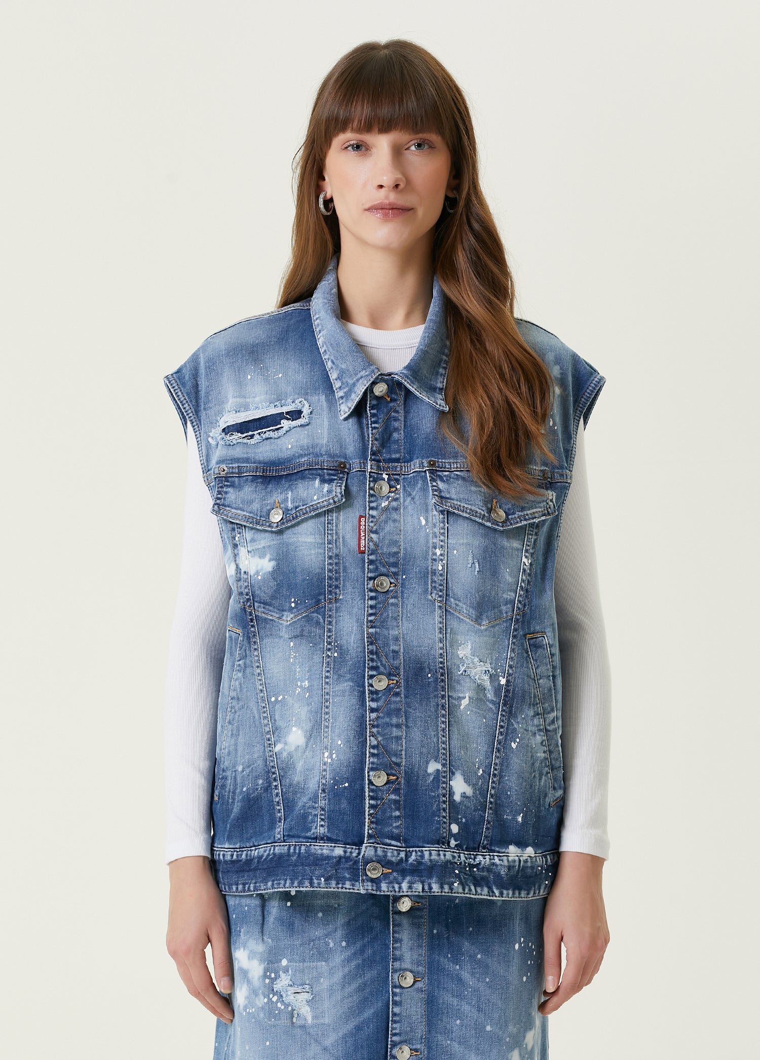 DSQUARED2 OVER JEAN VEST - BEYMEN