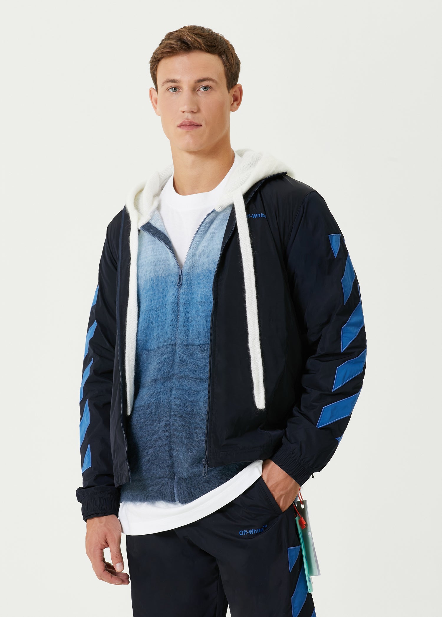 OFF WHITE TRACK TOP - BEYMEN