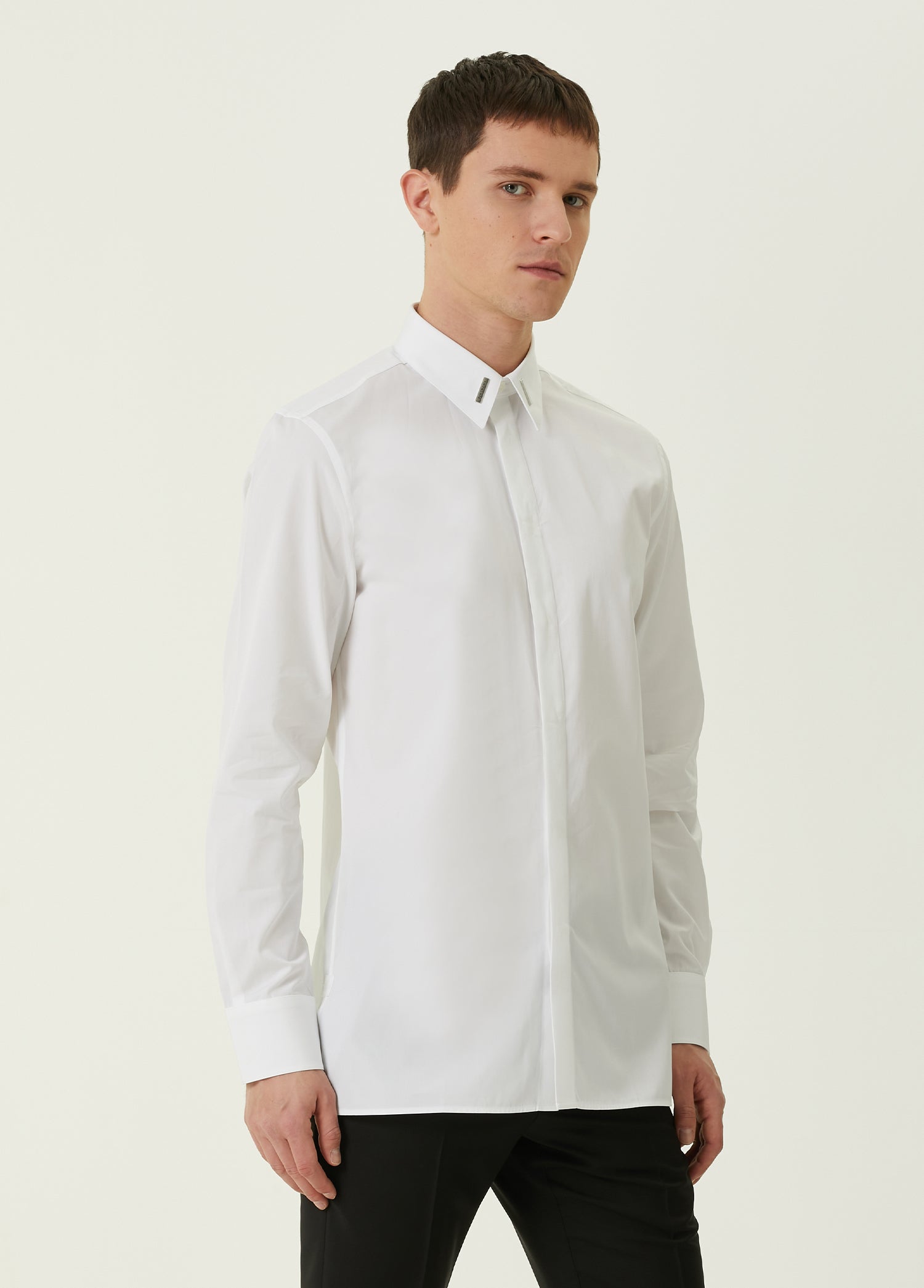 GIVENCHY SHIRT WITH METAL COLLAR - BEYMEN