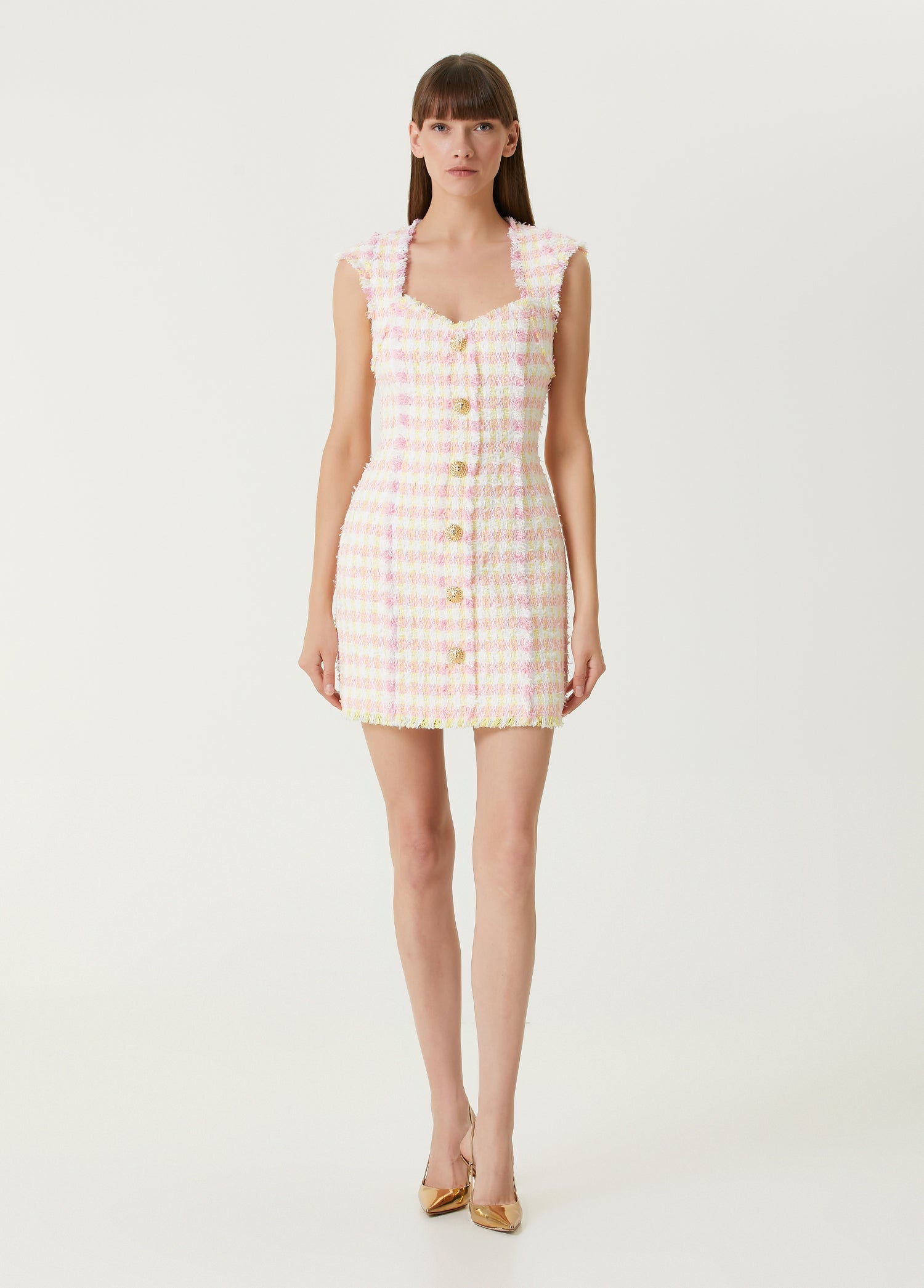 BALMAIN MIAMI TWEED SHORT DRESS - BEYMEN