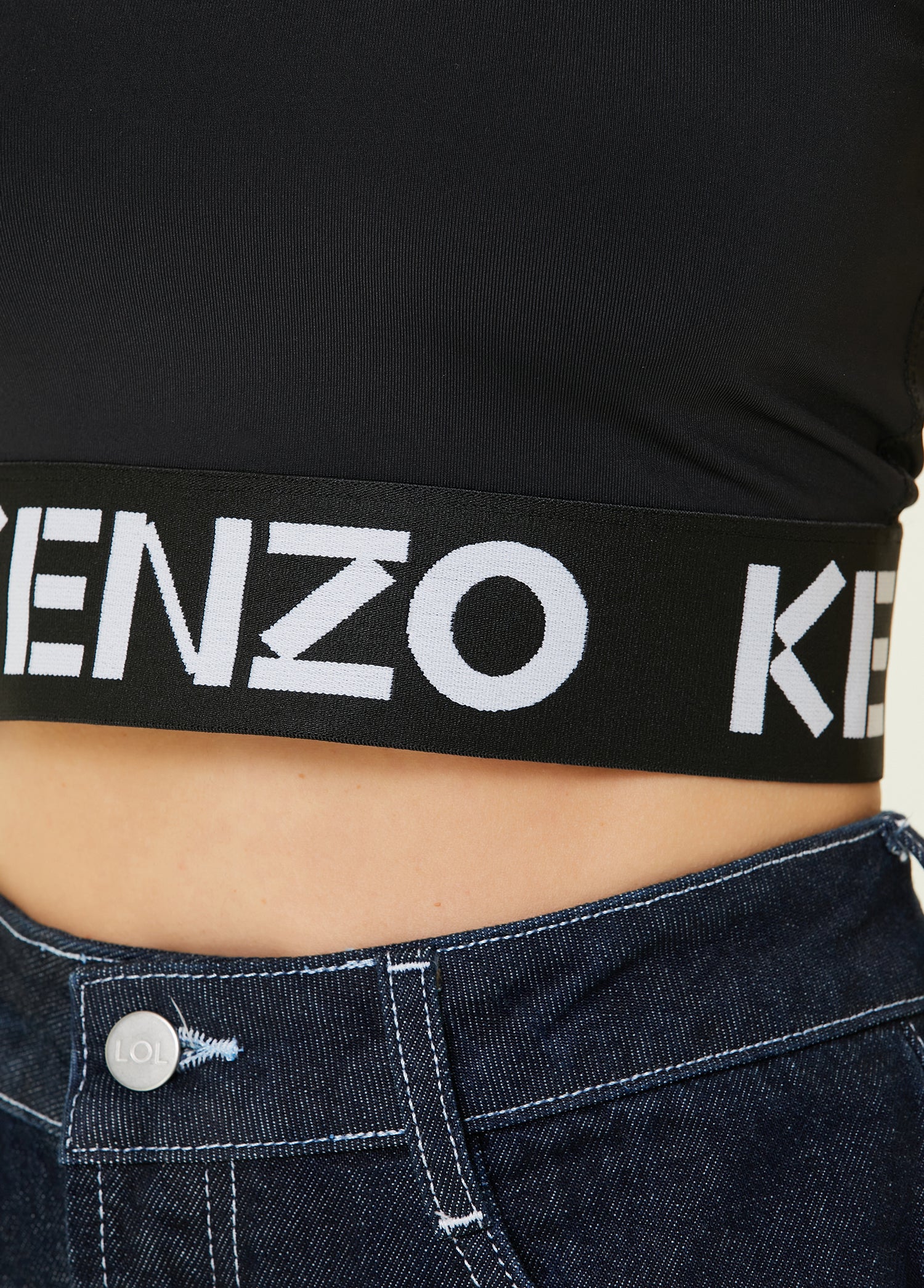 KENZO TUBE TOP WHITE LOGO - BEYMEN