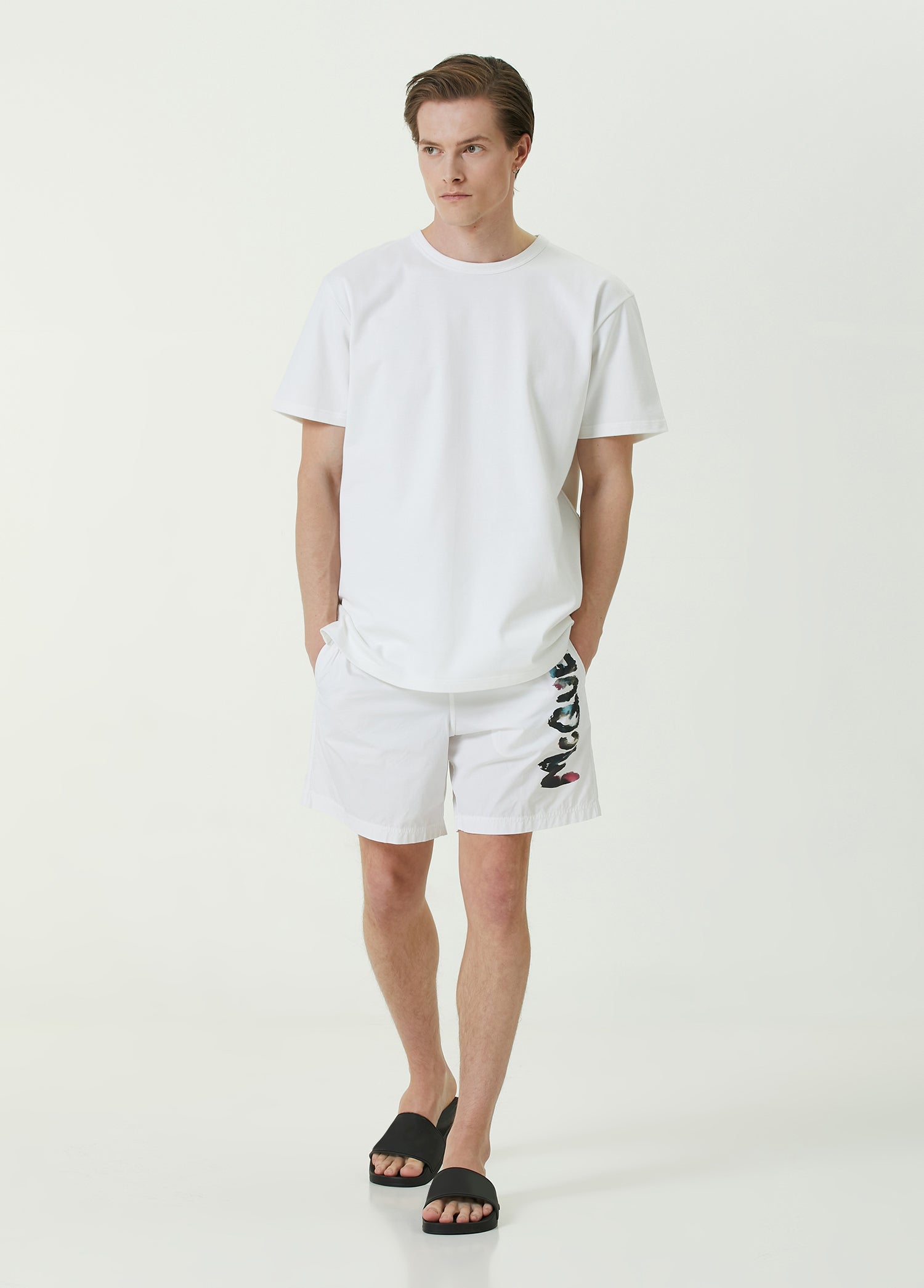 ALEXANDER MCQUEEN LOGO SWIM SHORT - BEYMEN