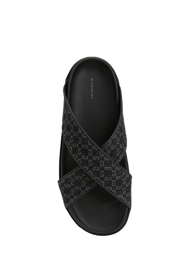 GIVENCHY CROSSED STRAP SANDALS