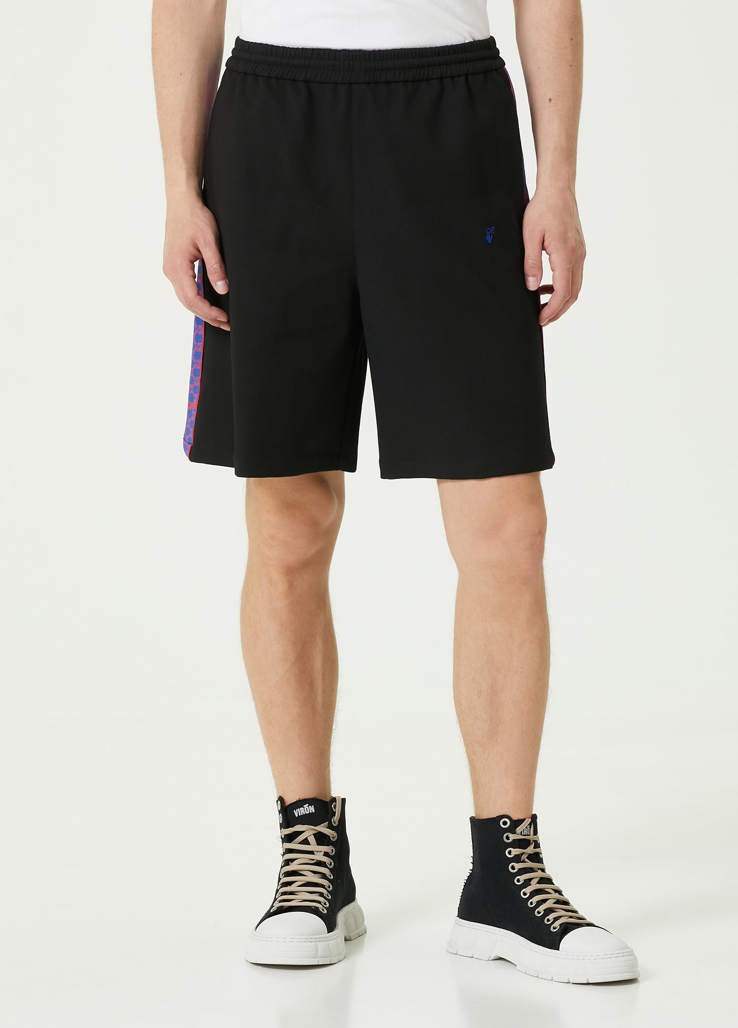 OFF-WHITE MONOGRAM BAND TRACK SHORTS