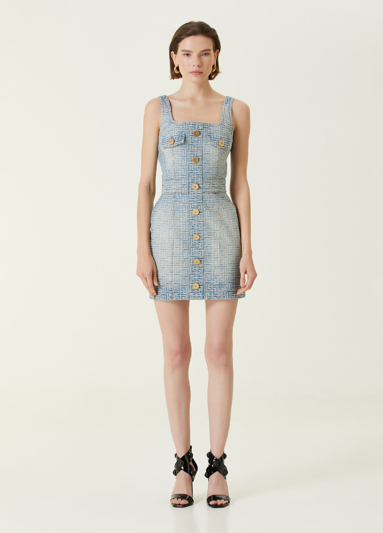 BALMAIN SHORT DENIM DRESS - BEYMEN