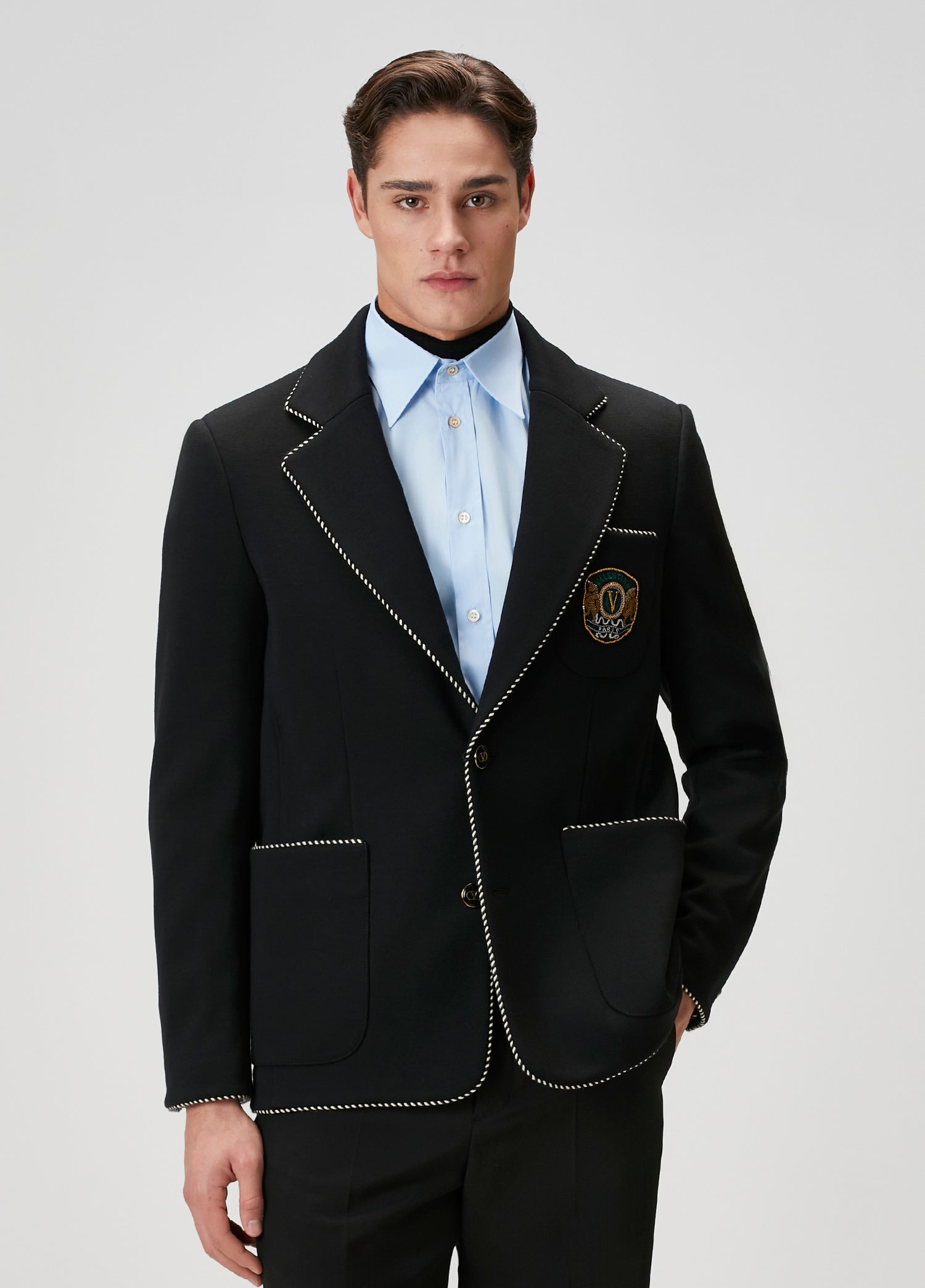 VALENTINO GARAVANI SINGLE-BREASTED WOOL JACKET - BEYMEN