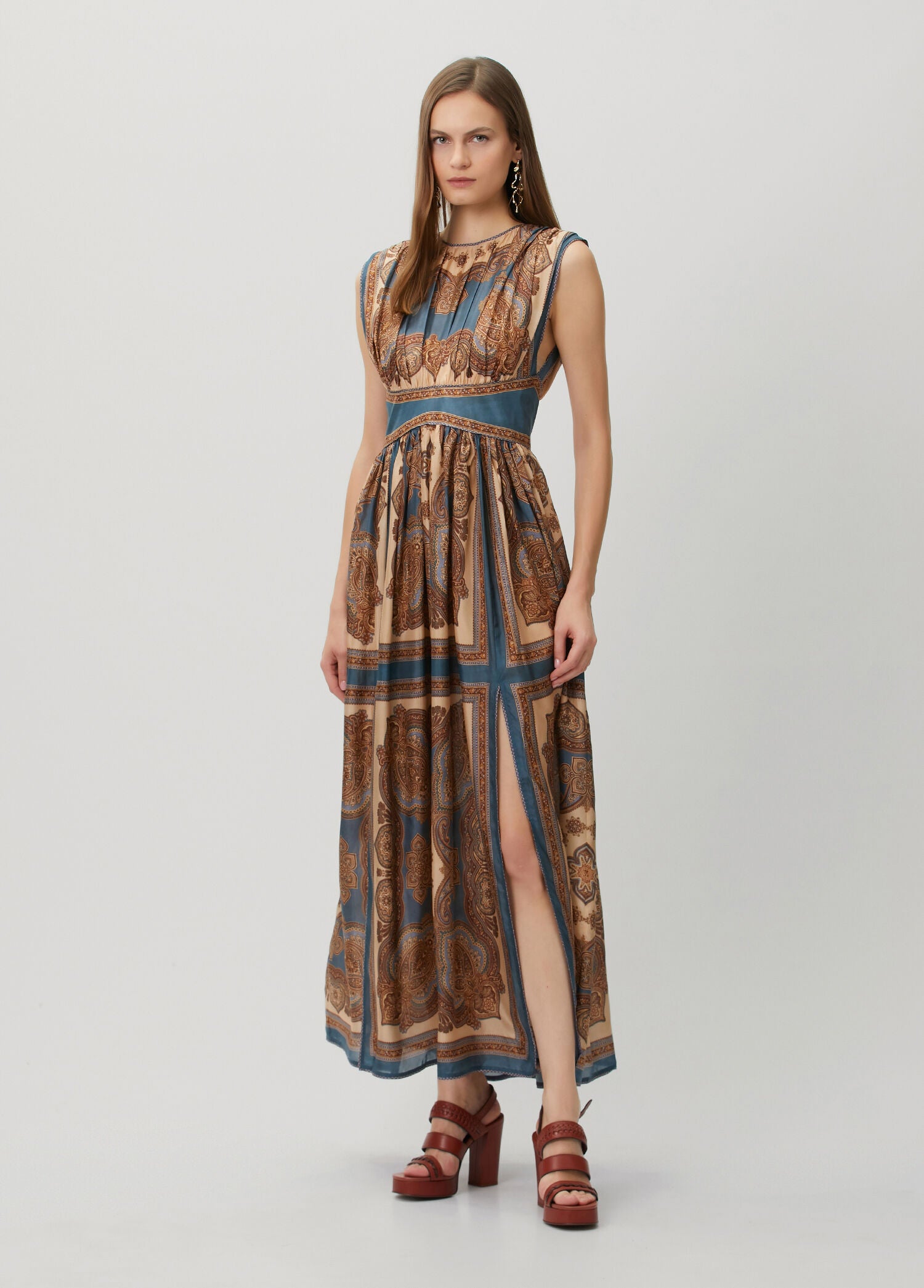 ZIMMERMAN MAHON WAISTED MAXI DRESS - BEYMEN