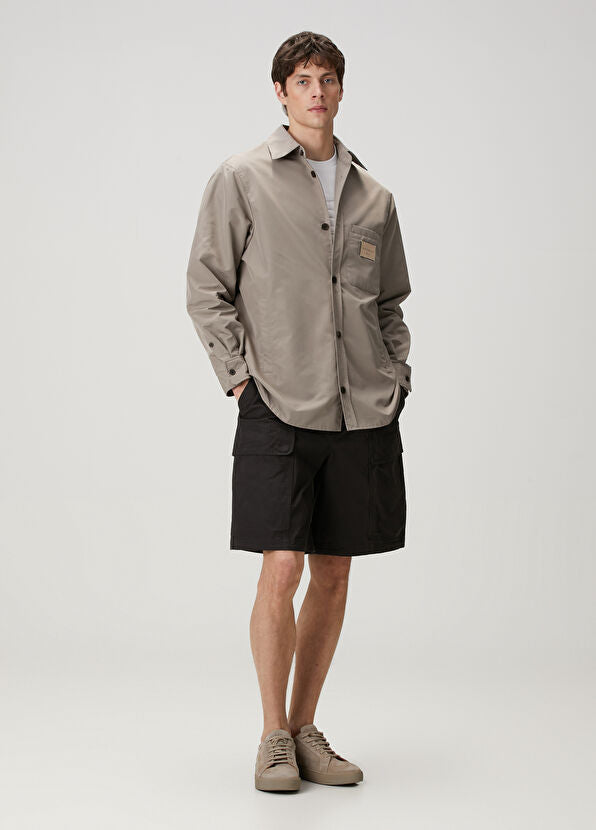 EMPORIO ARMANI NYLON SHIRT JACKET - BEYMEN