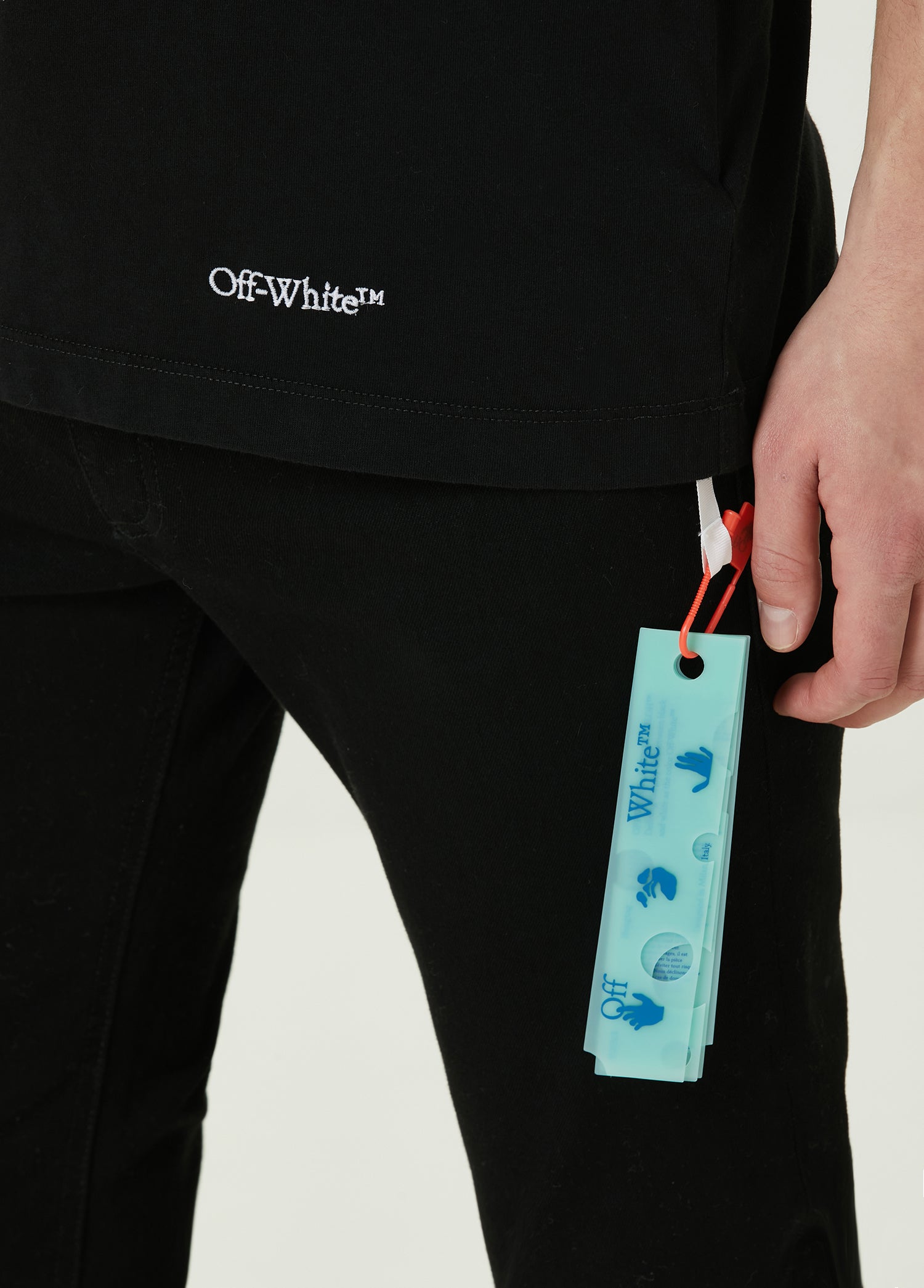 OFF-WHITE SCRIBBLE DIAG SLIM T-SHIRT