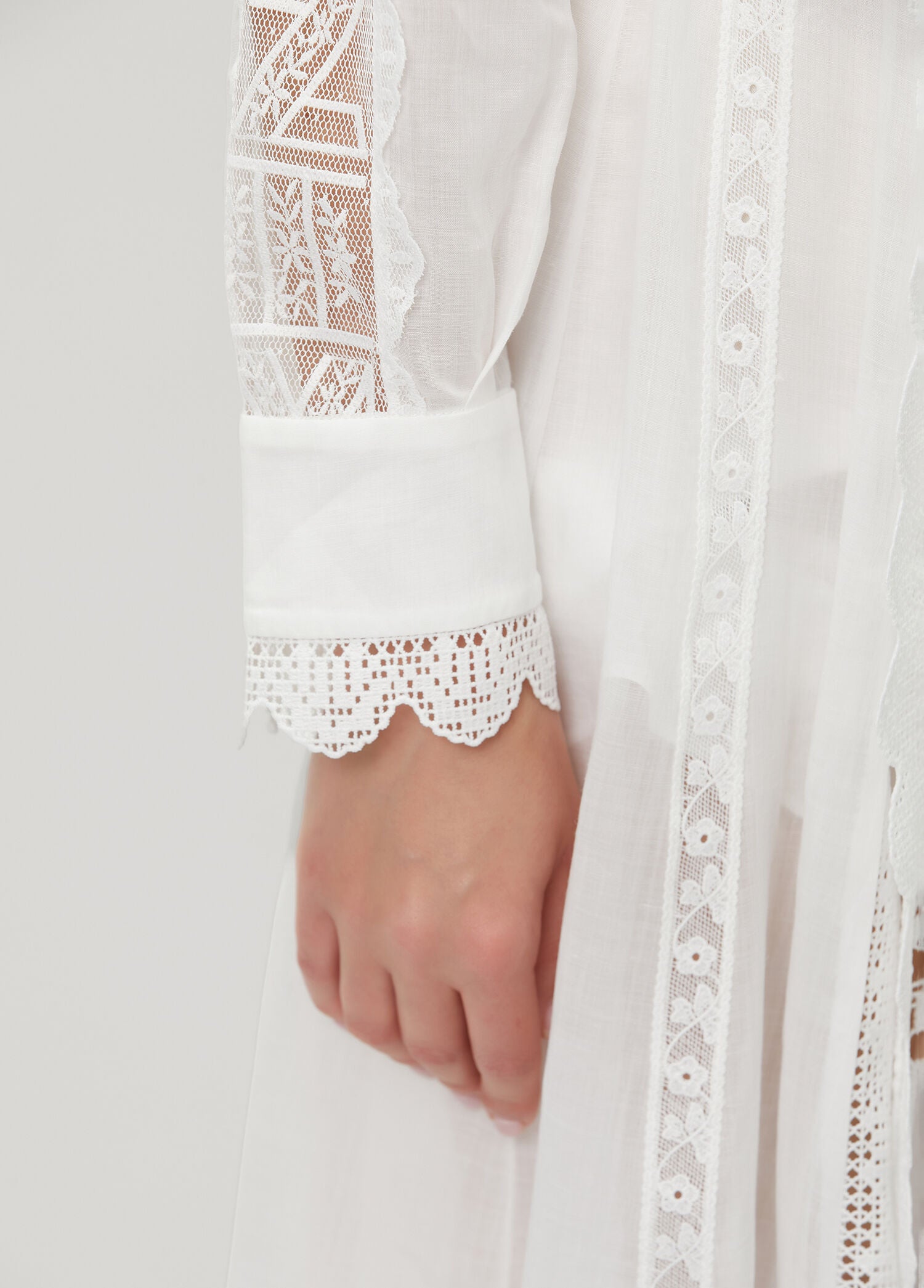ZIMMERMAN ASTER EMBROIDERED MIDI DRESS - BEYMEN