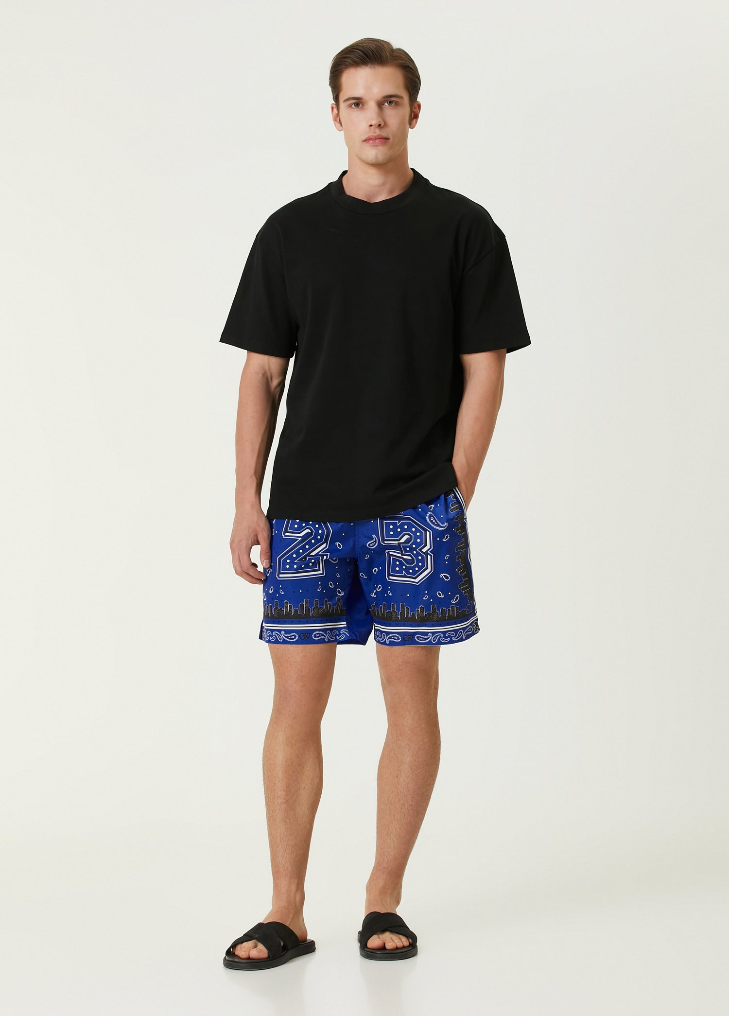 OFF WHITE SWIMSHORTS - BEYMEN