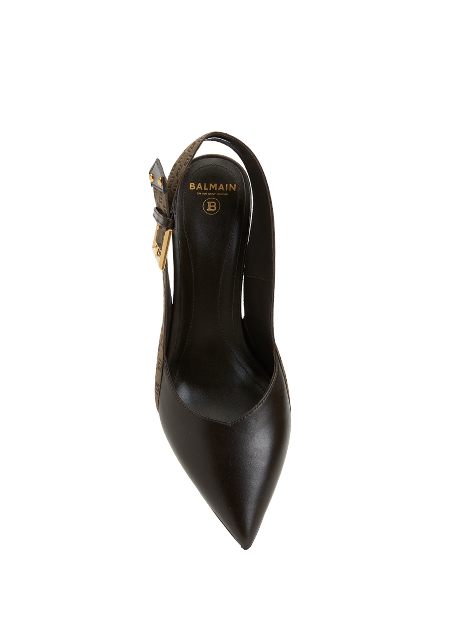 BALMAIN SLINGBACK LOW RUBY-CALFSKIN&MI - BEYMEN
