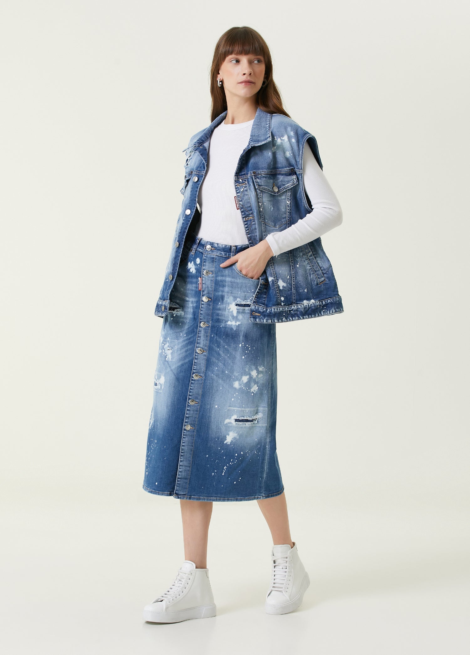 DSQUARED2 OVER JEAN VEST - BEYMEN