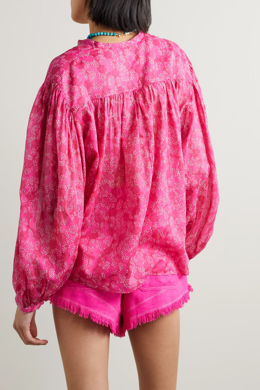 ISABEL MARANT BLOUSE W/VOLUMINOUS SLEEVES