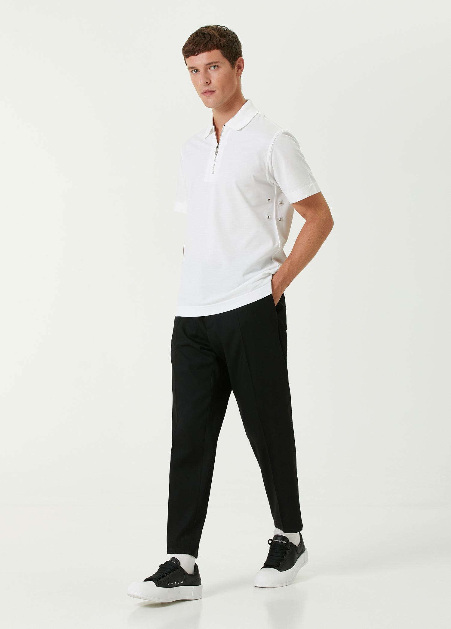 GIVENCHY CLASSIC FIT ZIP POLO