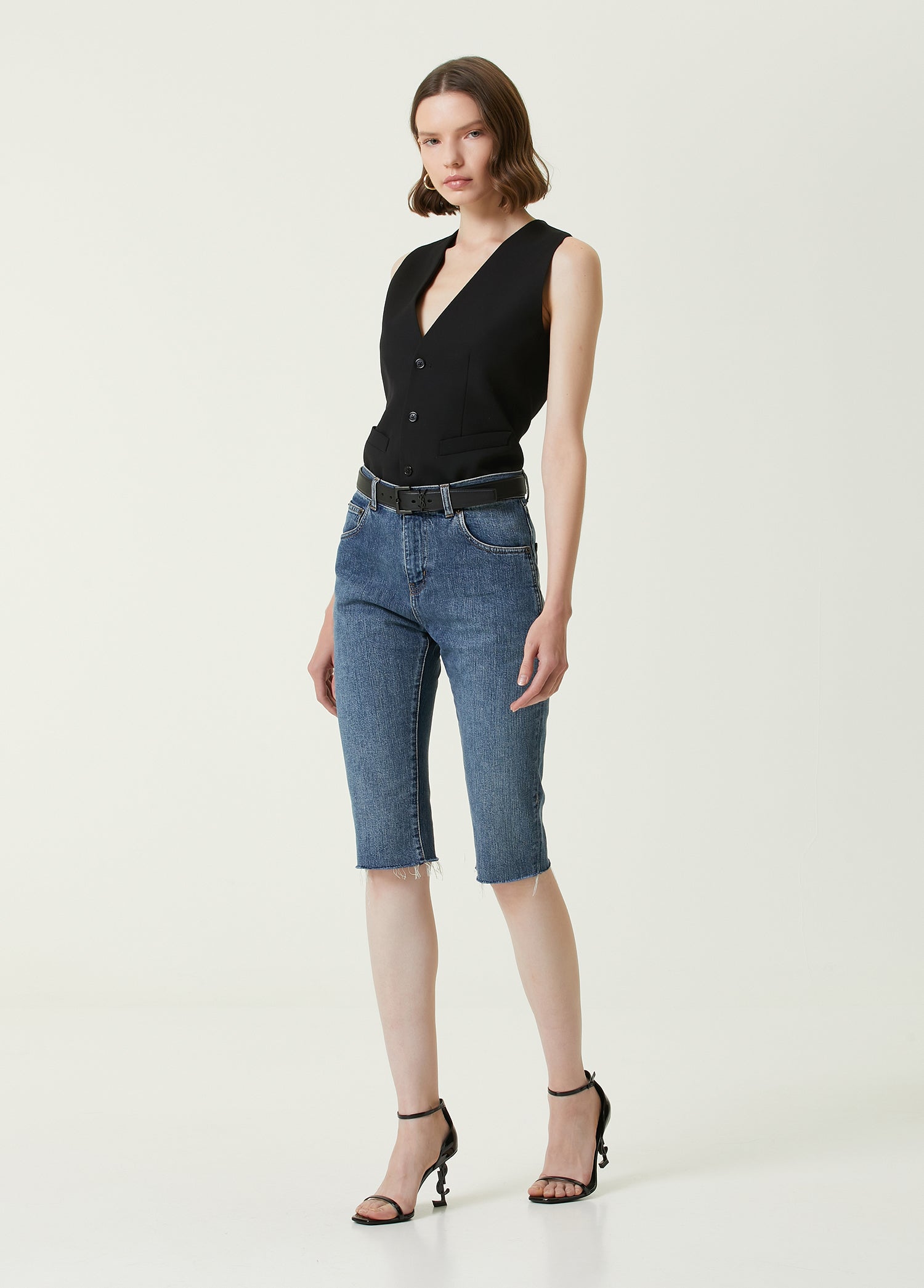 YVES SAINT LAURENT LONG BERMUDA RAW EDG - BEYMEN