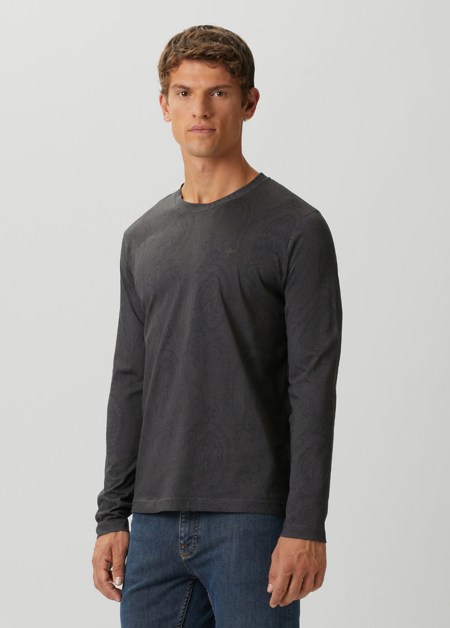 ETRO C-NECK ROMA L/S T-SHIRT - BEYMEN